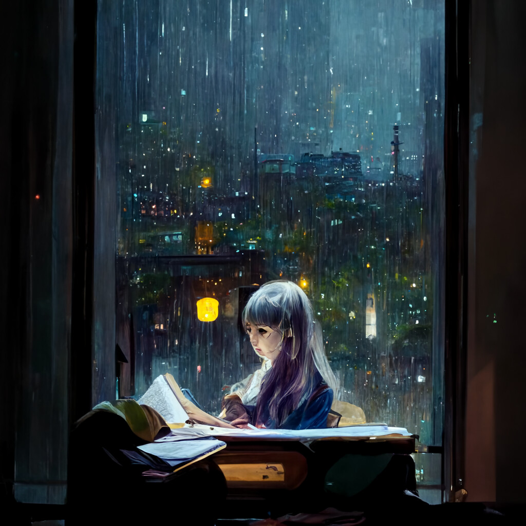 Study  Anime Girl Writing Wallpaper Download  MobCup