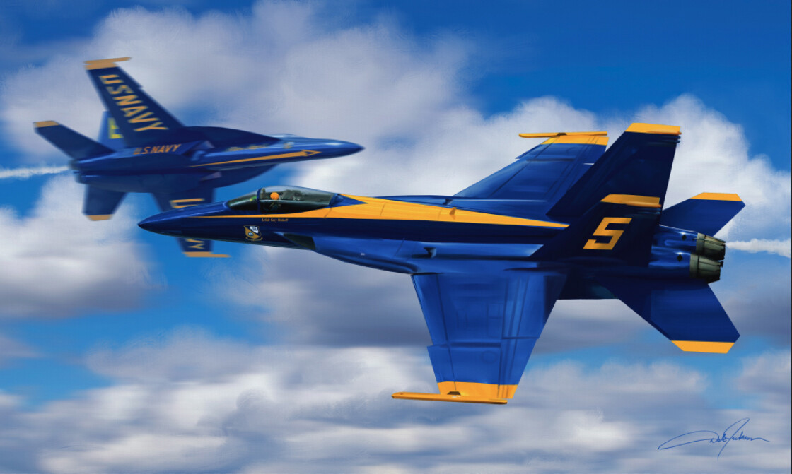Blue Angels - Knife Edge Pass