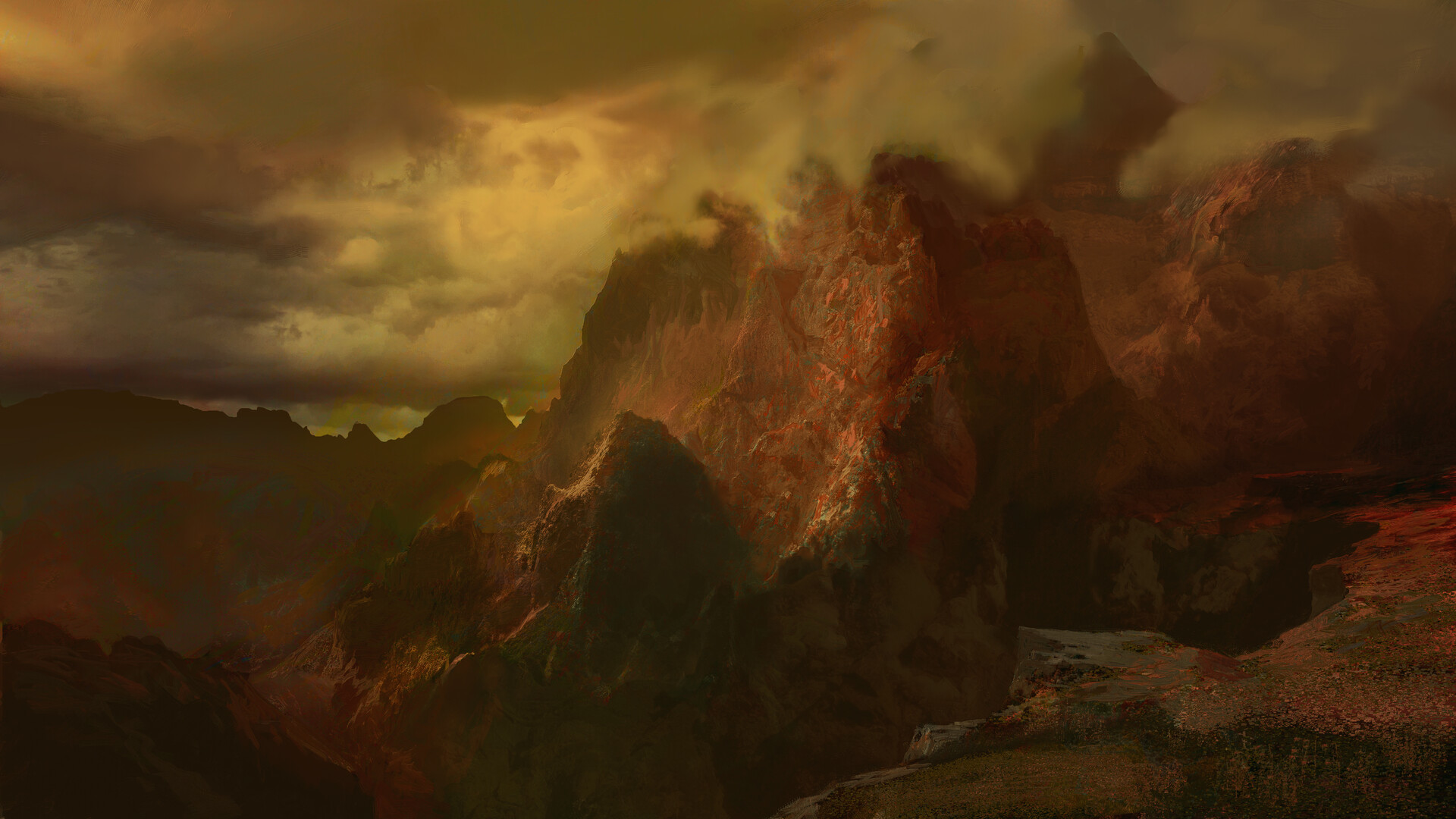 ArtStation - Red mountains