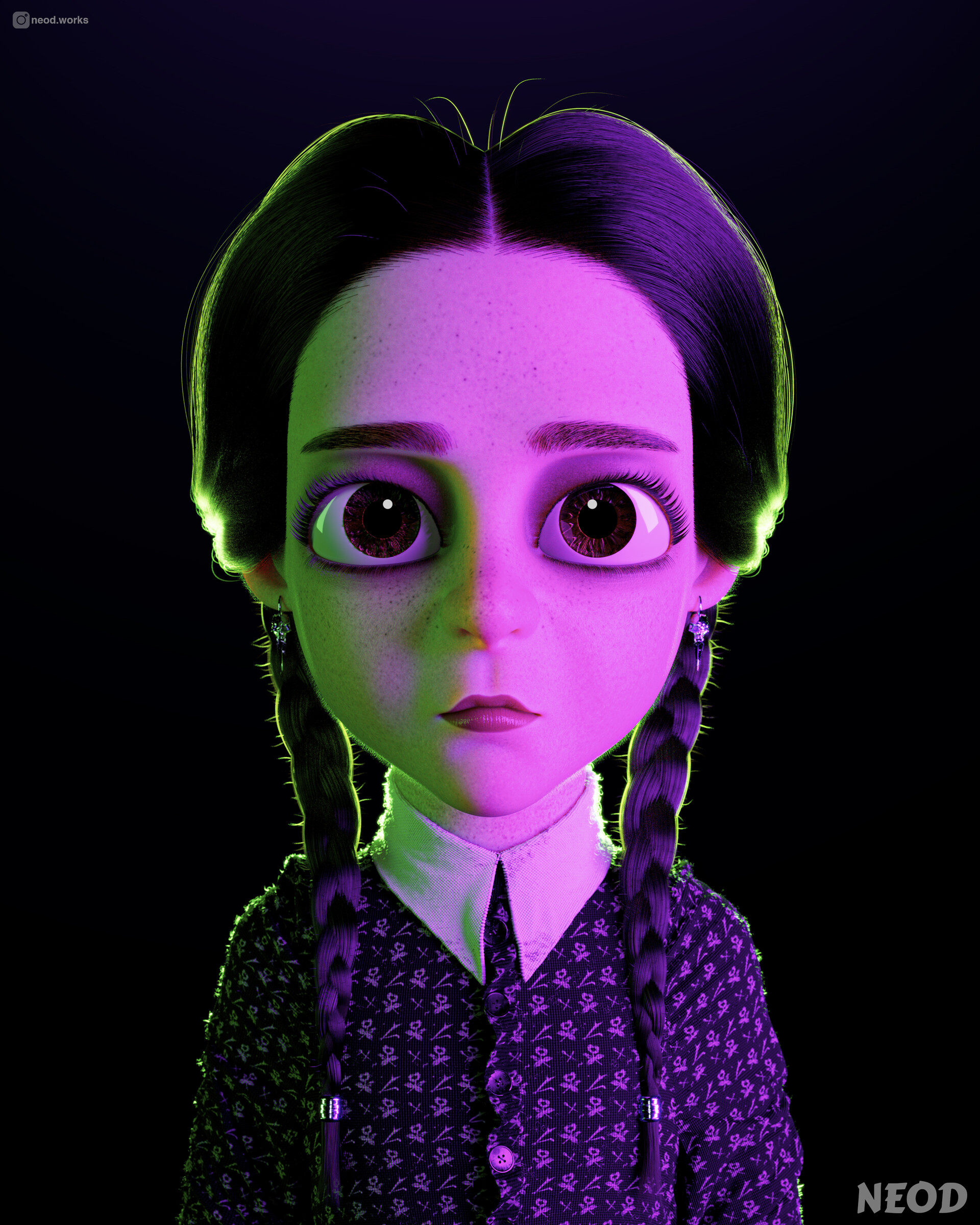 ArtStation Wednesday Addams