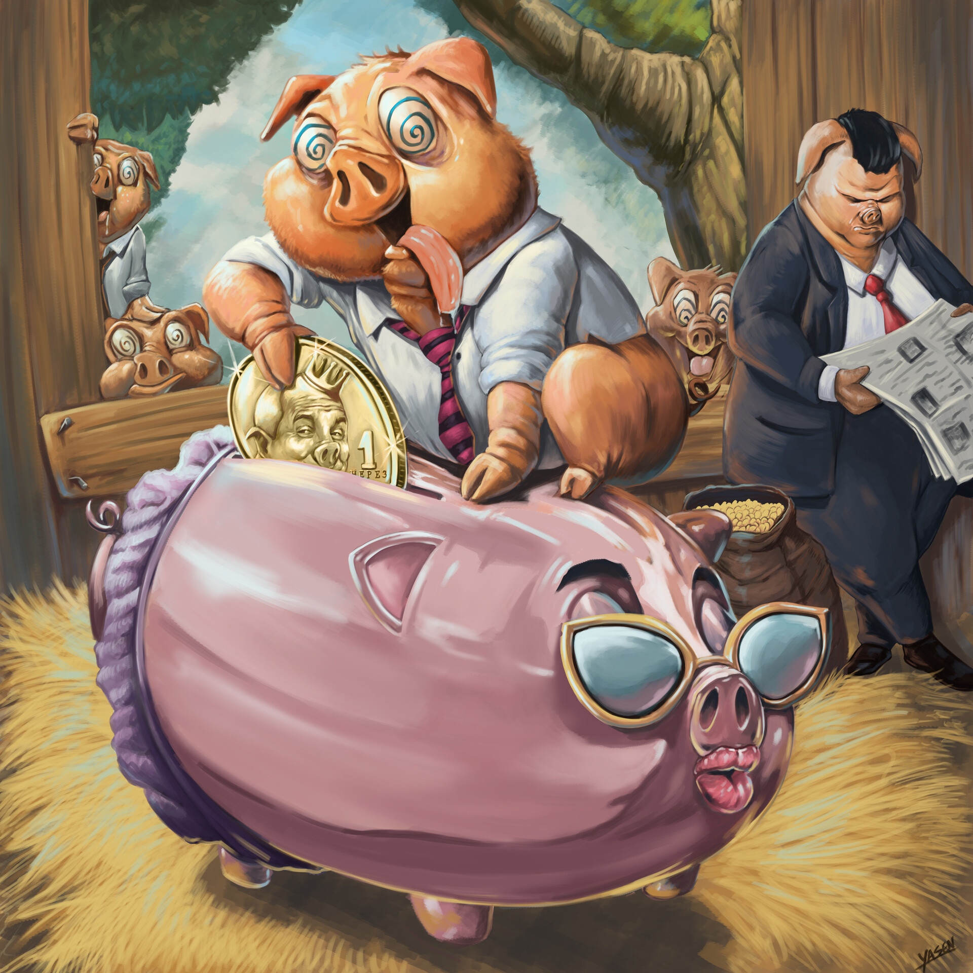 ArtStation Piggy bank