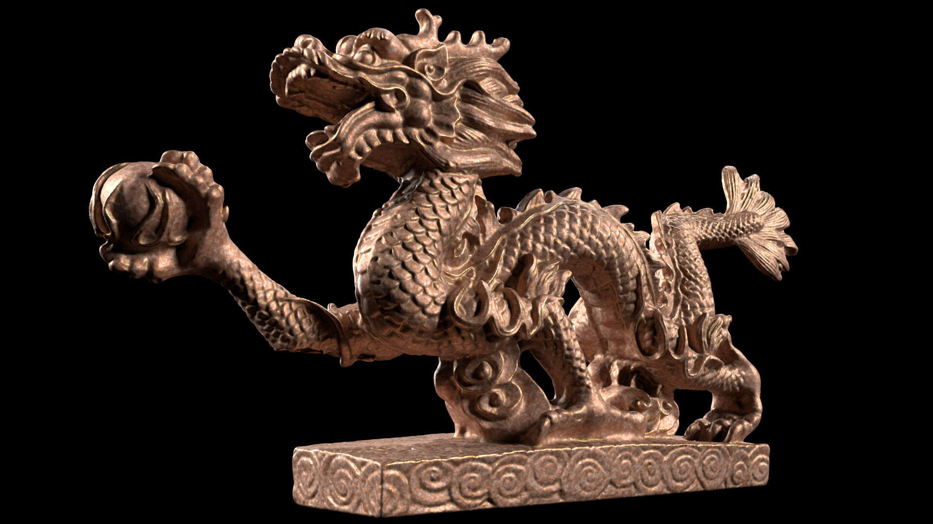 ArtStation copper dragon