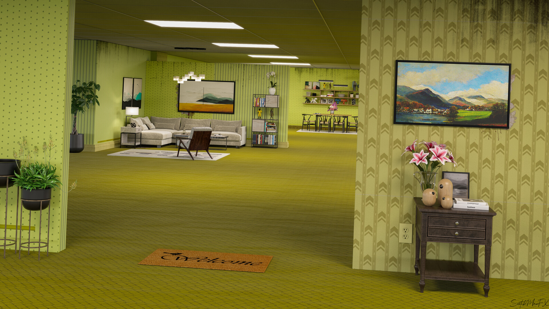 ArtStation - POV: You rented out a space in the backrooms for 3 grand a