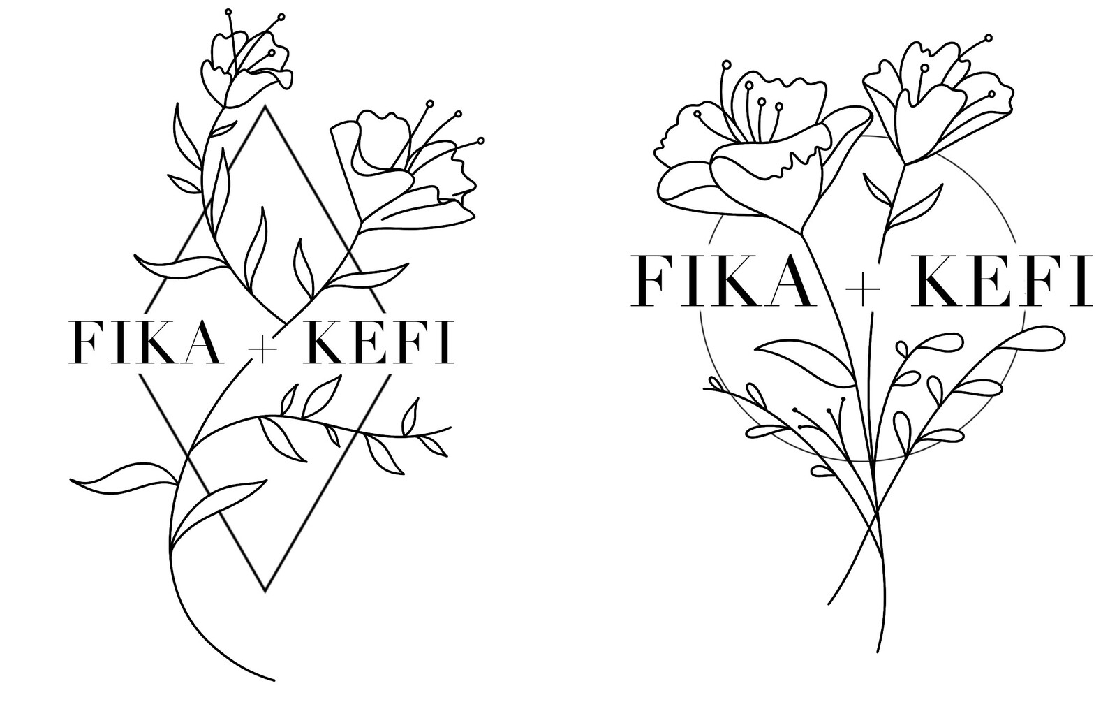 Fika + Kefi Logo Design