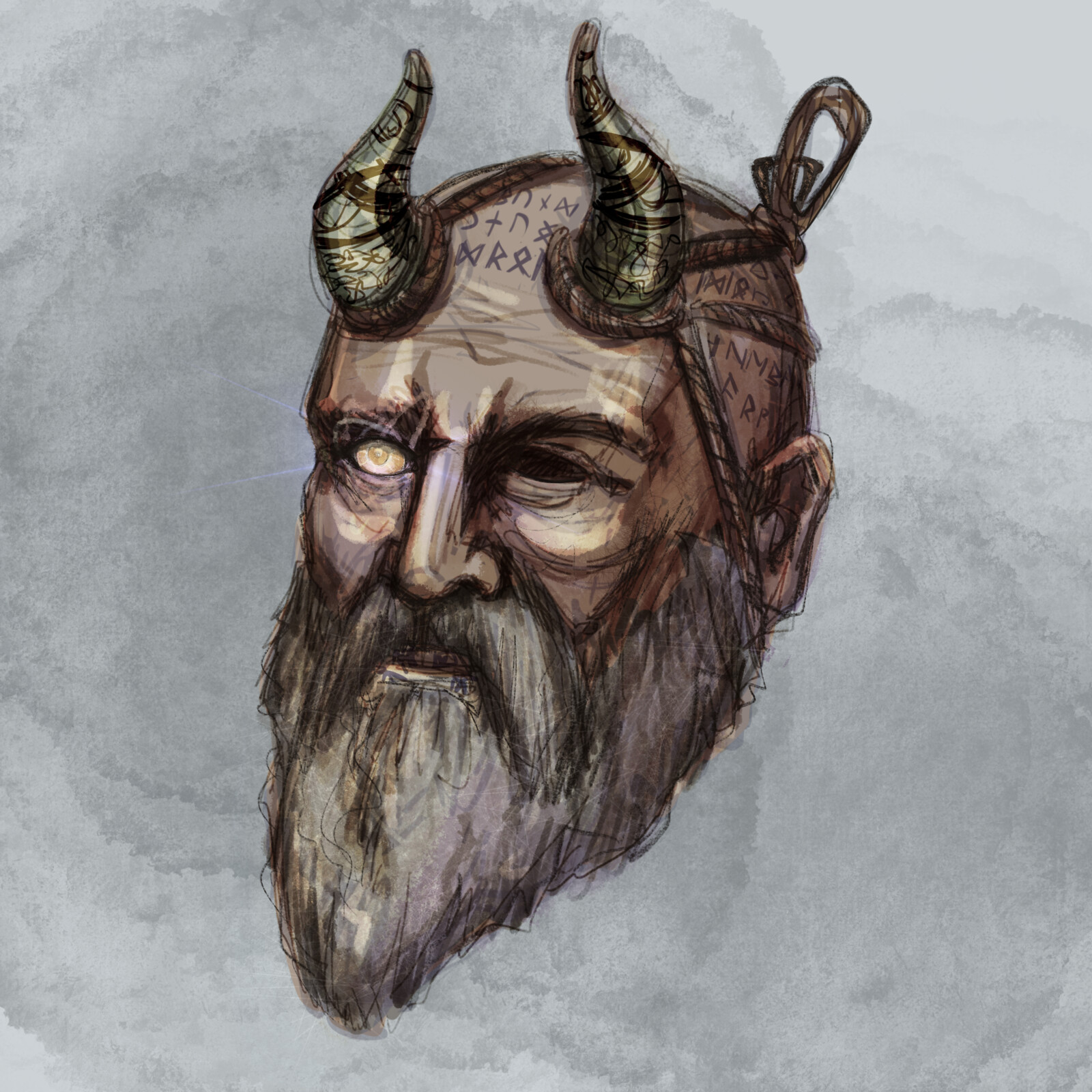 Kasia Smalara God of War Mimir fan art