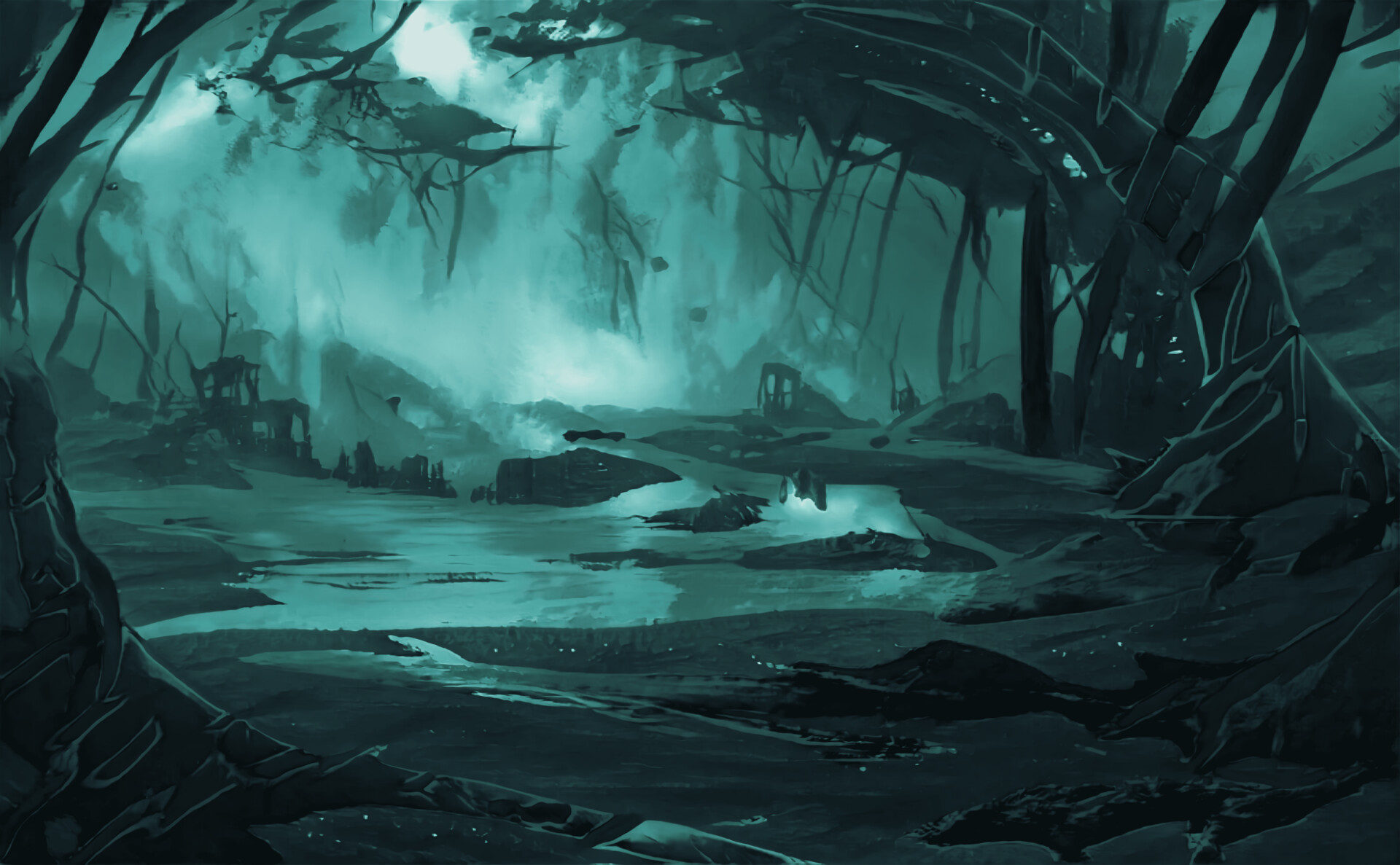 ArtStation - Dark forest