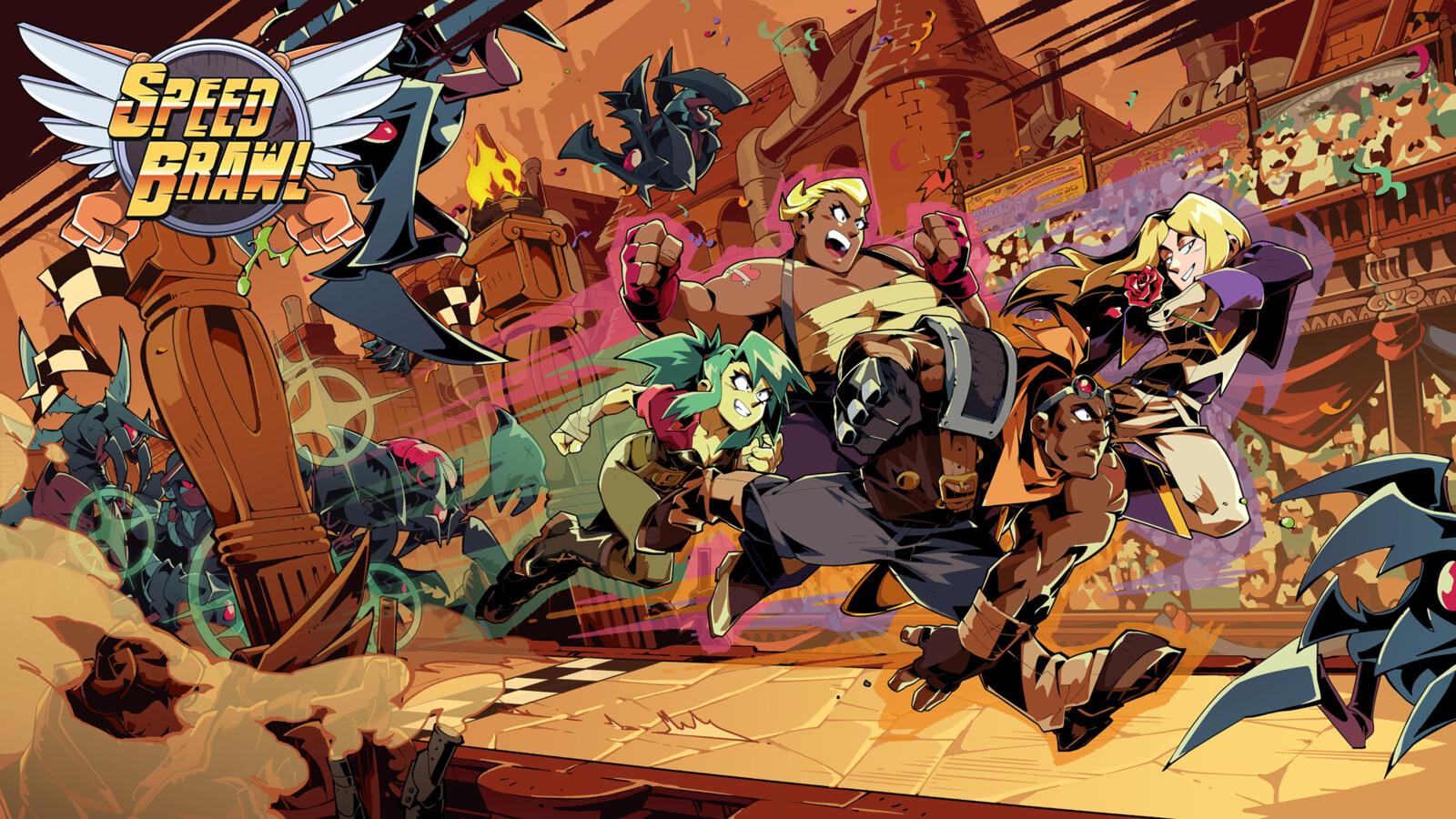 I illustrated this draft of the keyart/promo as seen here, though for the actual release it had a lot more work done to it in the final by the amazing https://twitter.com/_lysoljones