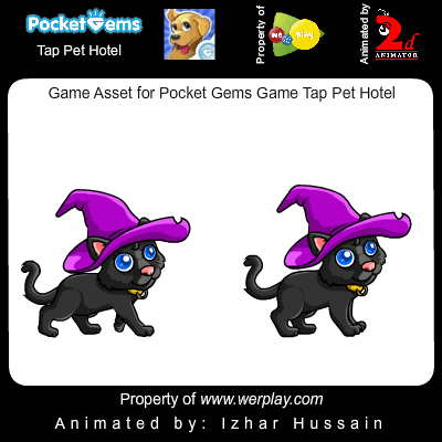 ArtStation - Game Asset - Animated Witchcat For Pocket Gems Game Tap Pet Hotel ArtStation - Game Asset - Animated Witchcat For Pocket Gems Game Tap Pet Hotel