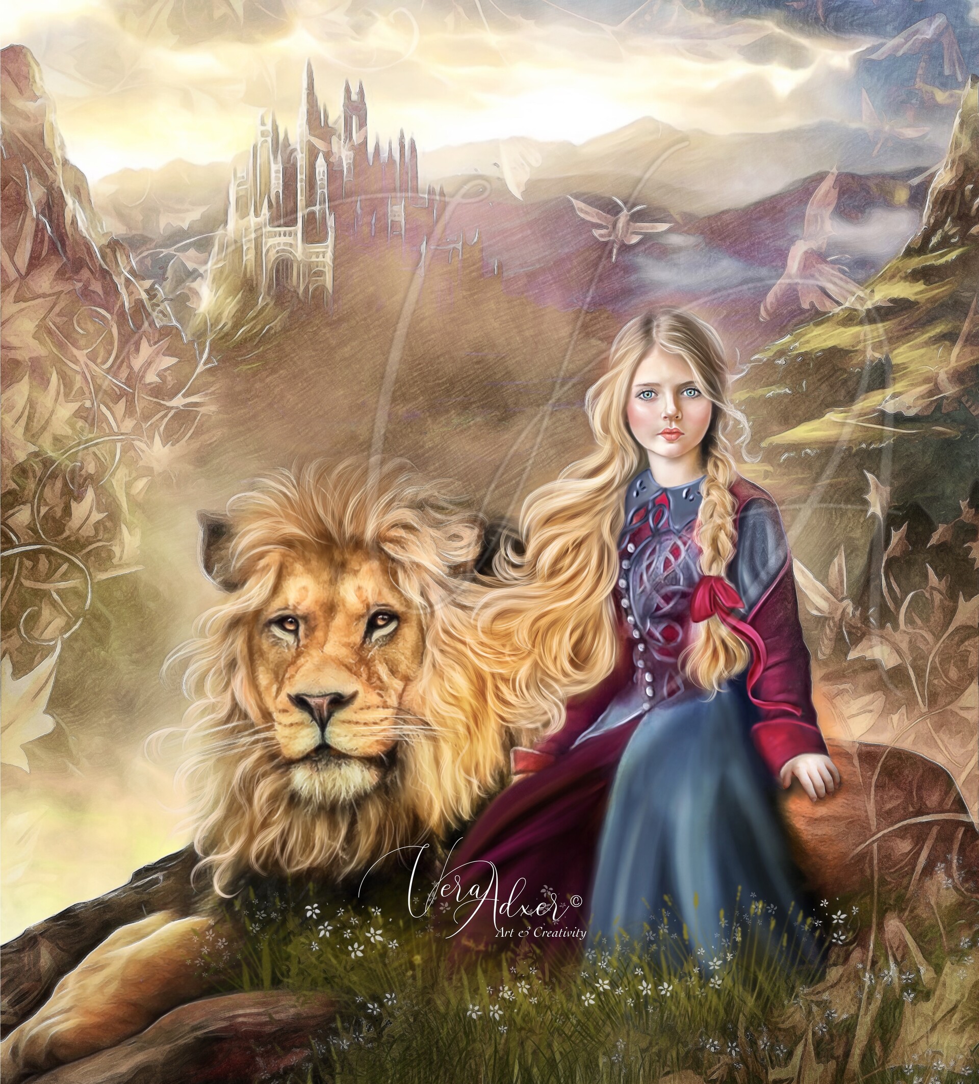 ArtStation The queen and the lion