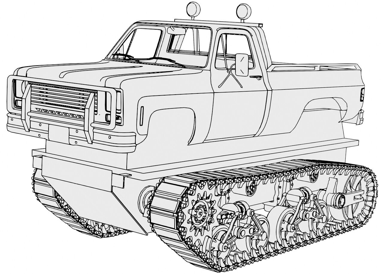 chevy pickup truck coloring pages