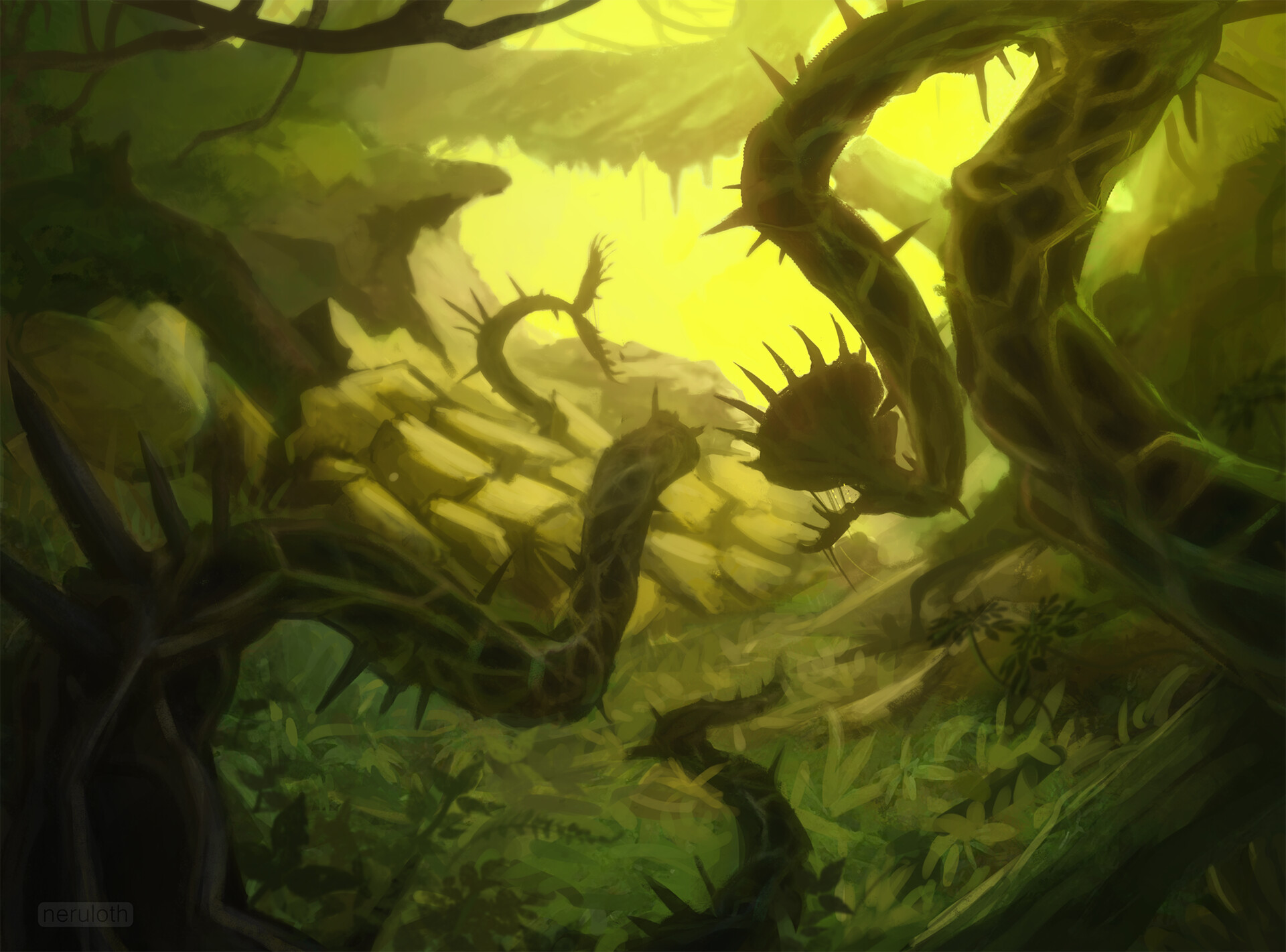 ArtStation - forest of life with its inhabitants