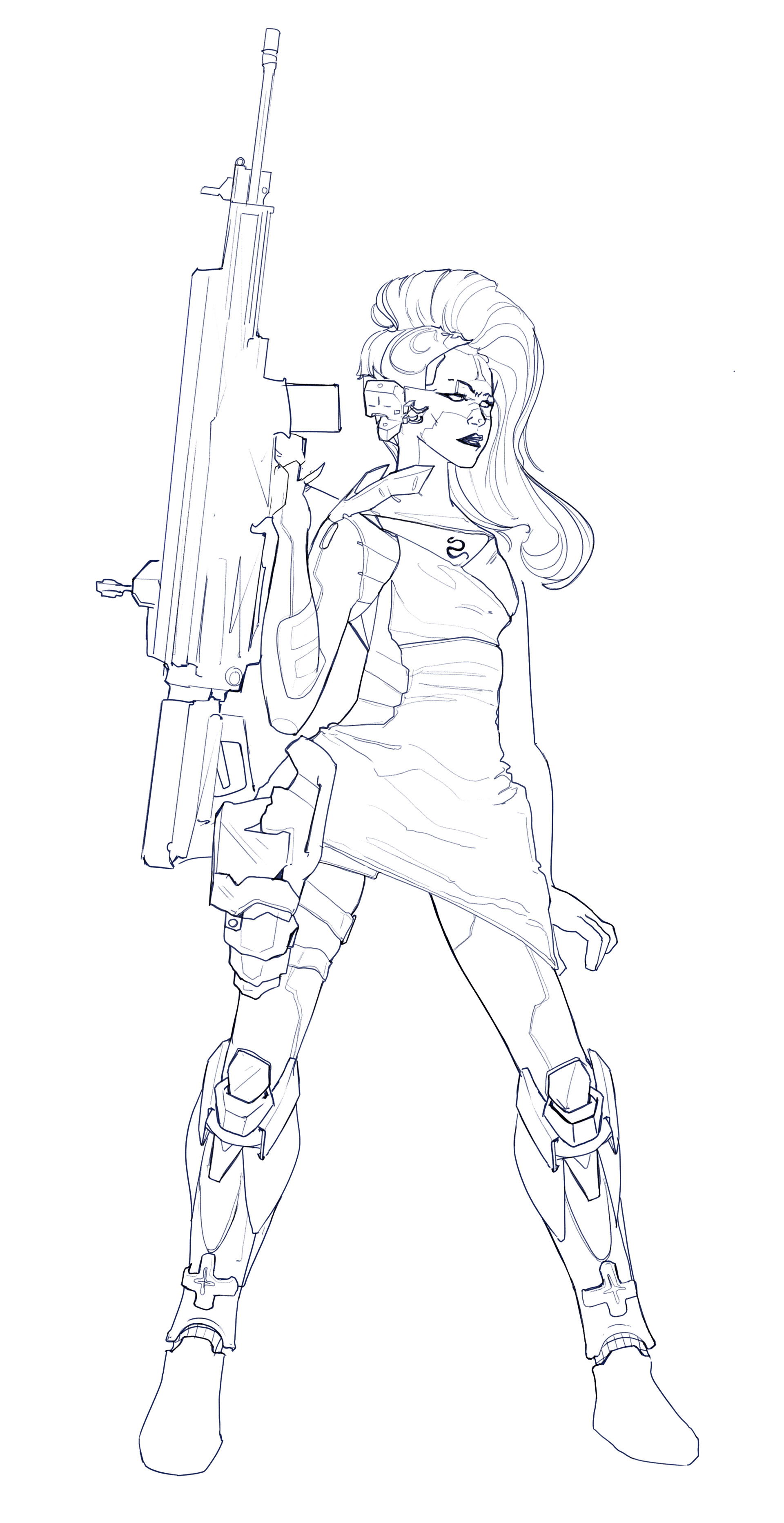 ArtStation - Cool Gun Lady