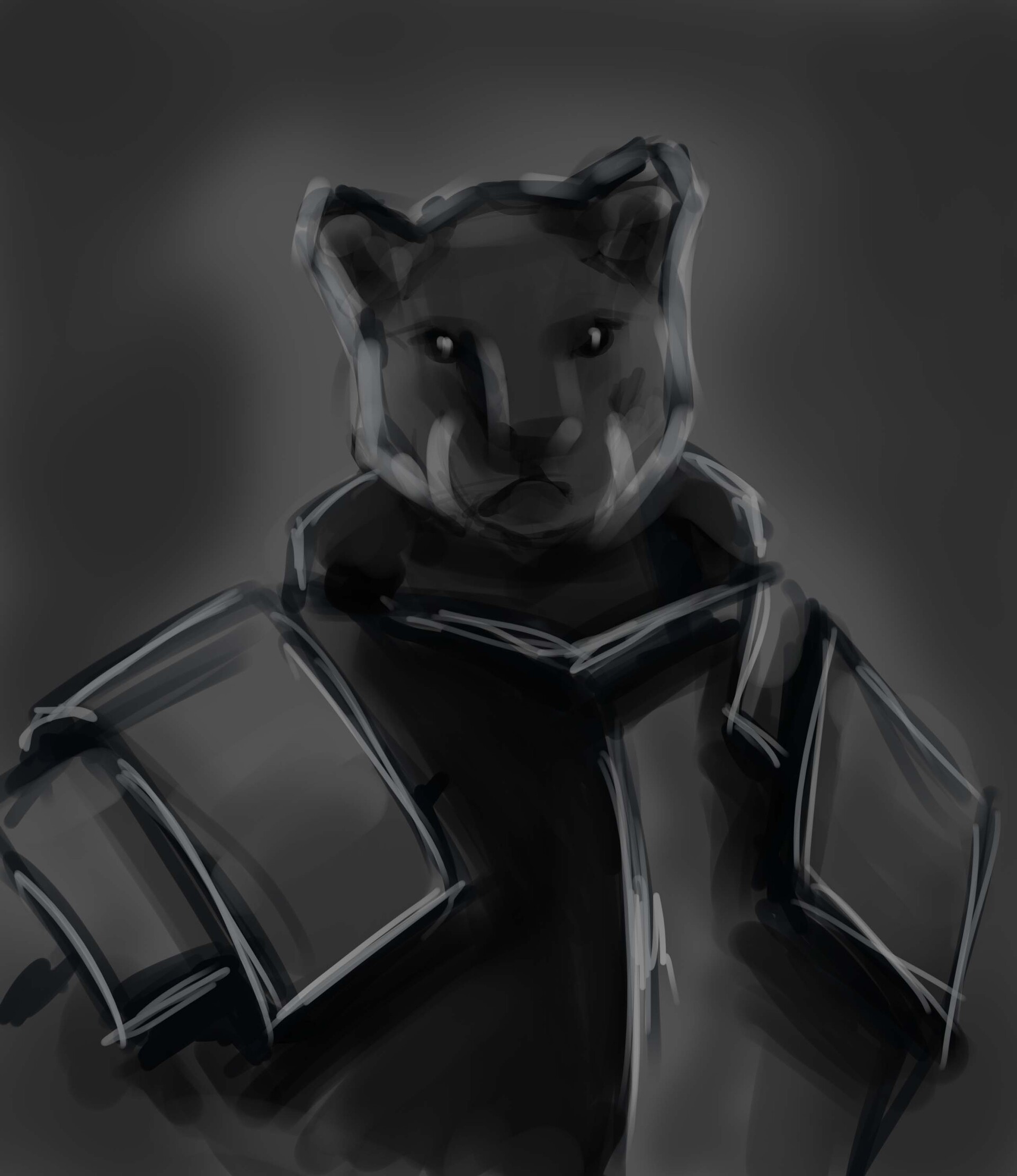 Anthro Panther Warrior