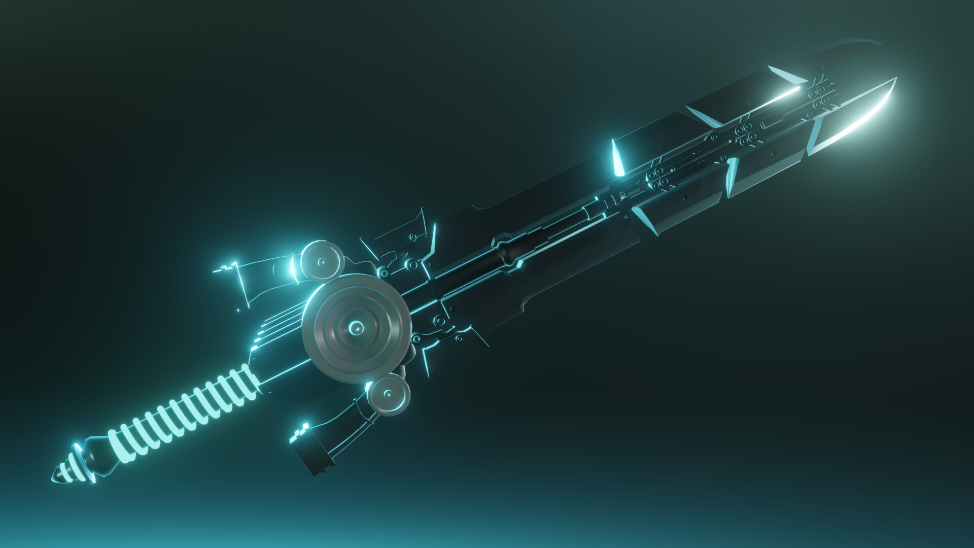 ArtStation - futuristic sword