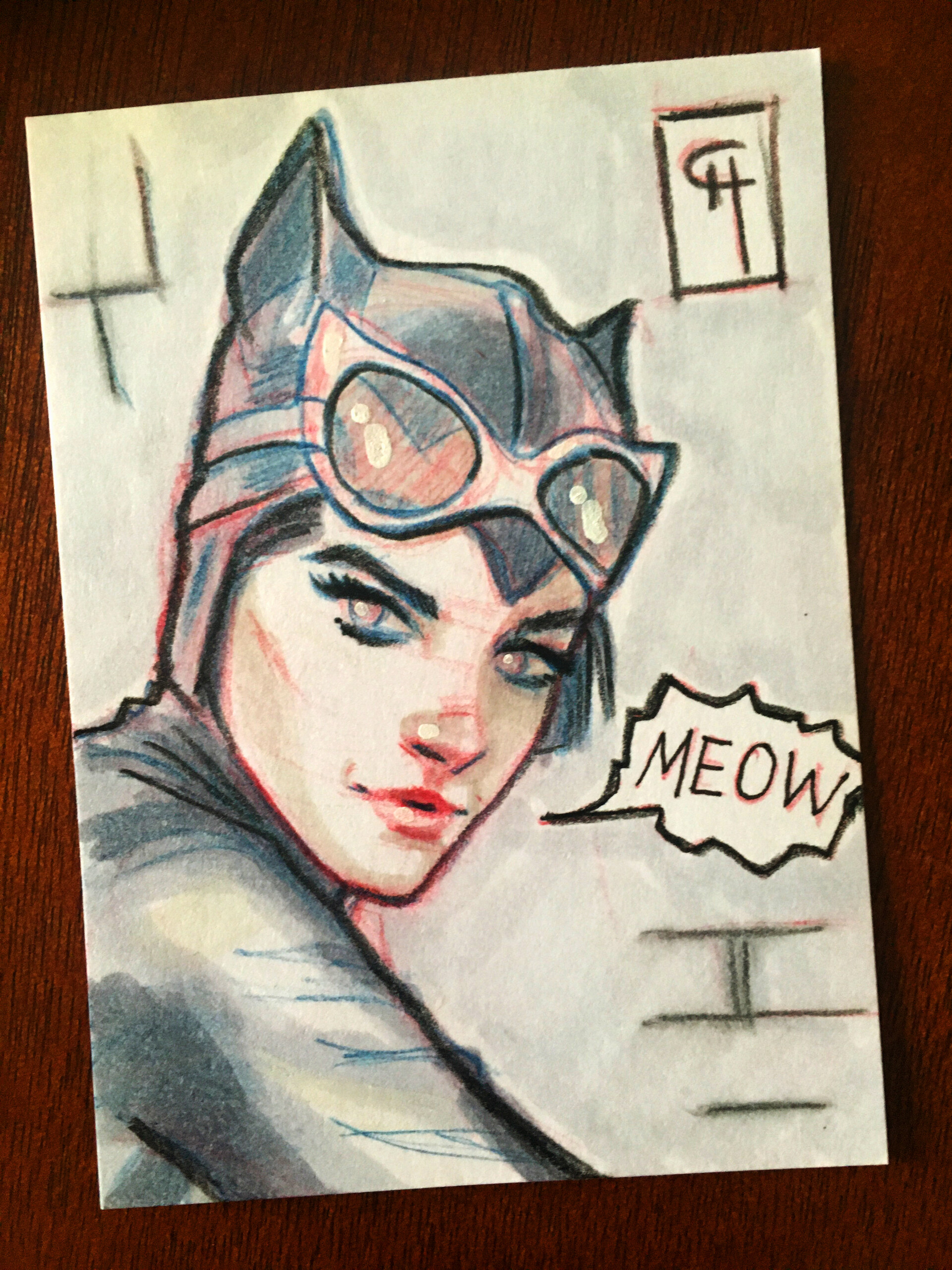 ArtStation - Catwoman (sketchcard)