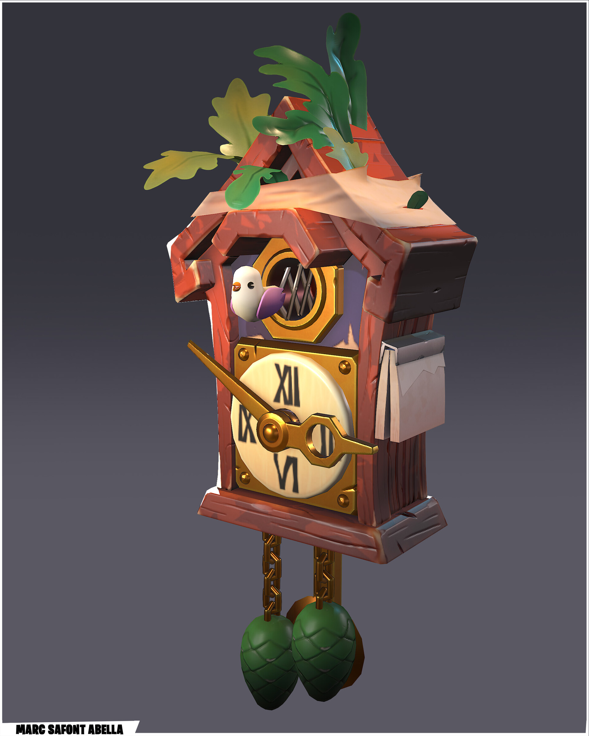 ArtStation Test tasck cuckoo clock Room 8 studio