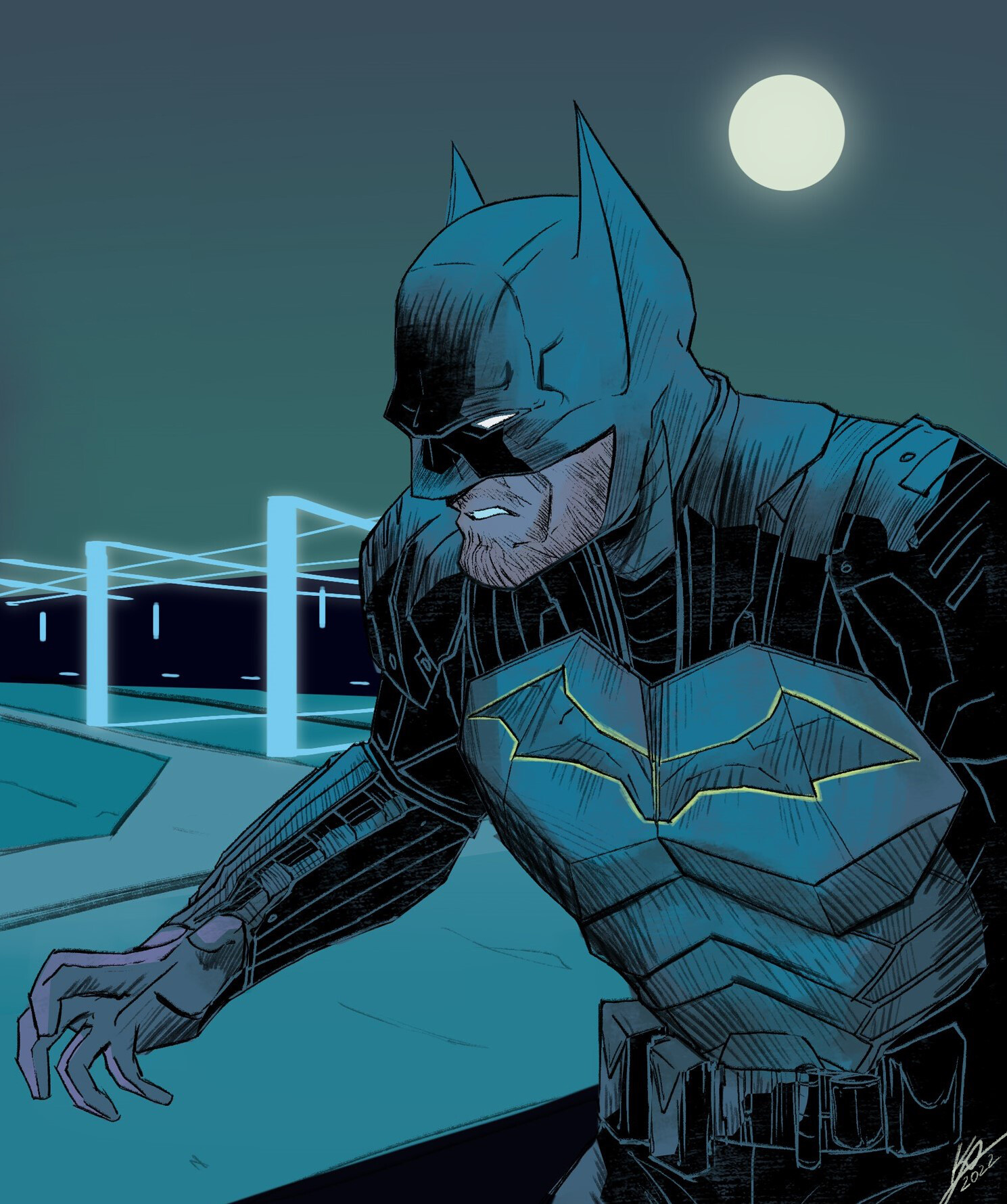 ArtStation - Robert Pattinson's Batman in Dan Mora's style
