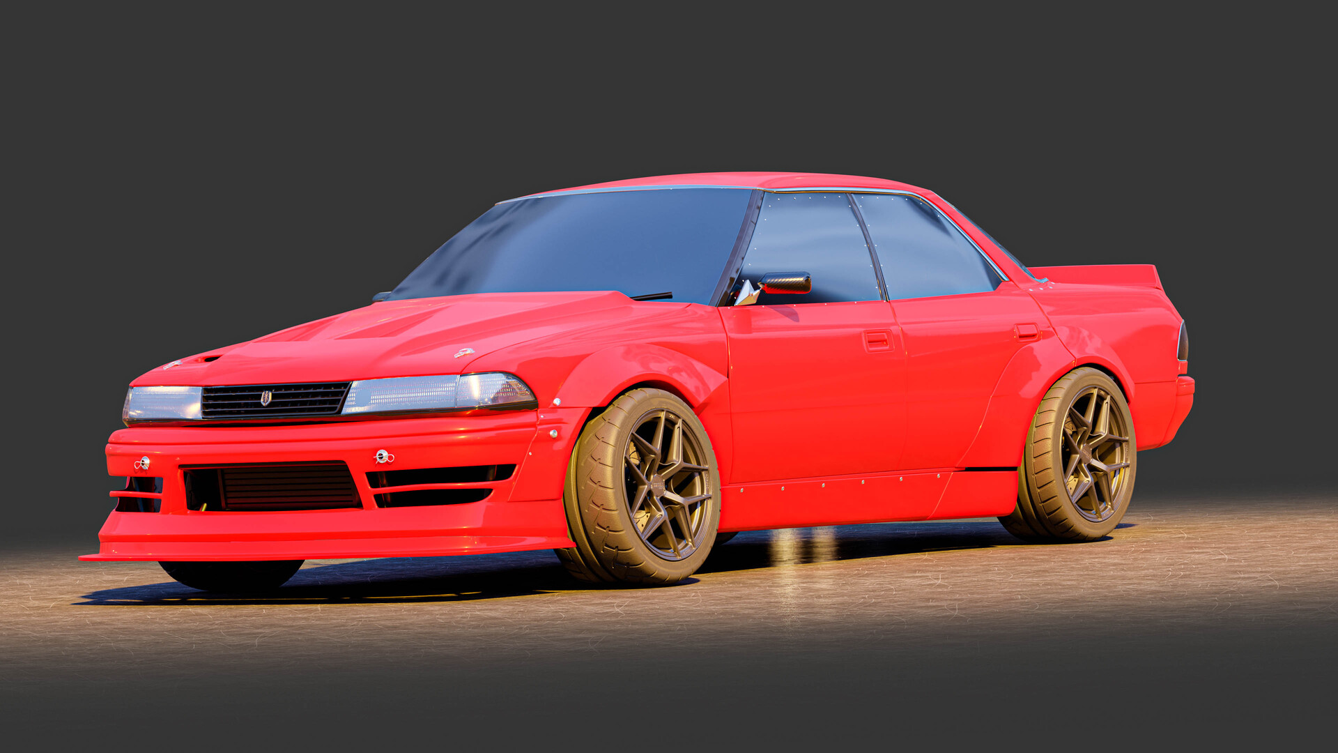 トヨタ jzx 81マークII キャンディレッド ArtStation - toyota mark ii jzx 81 (Drift)