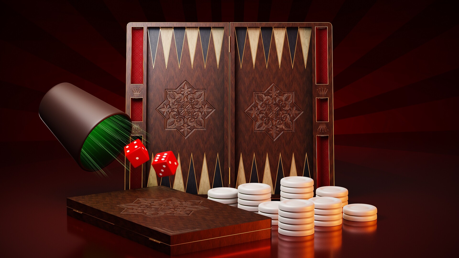ArtStation Backgammon Board Game