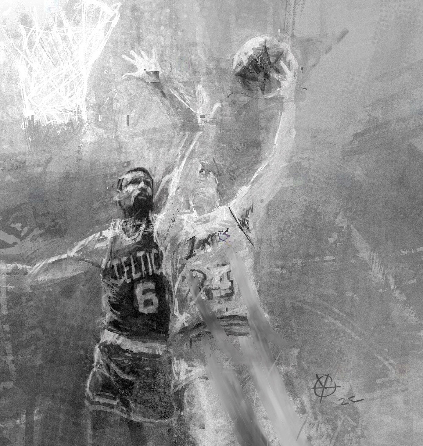 donald yatomi Bill Russell sketch