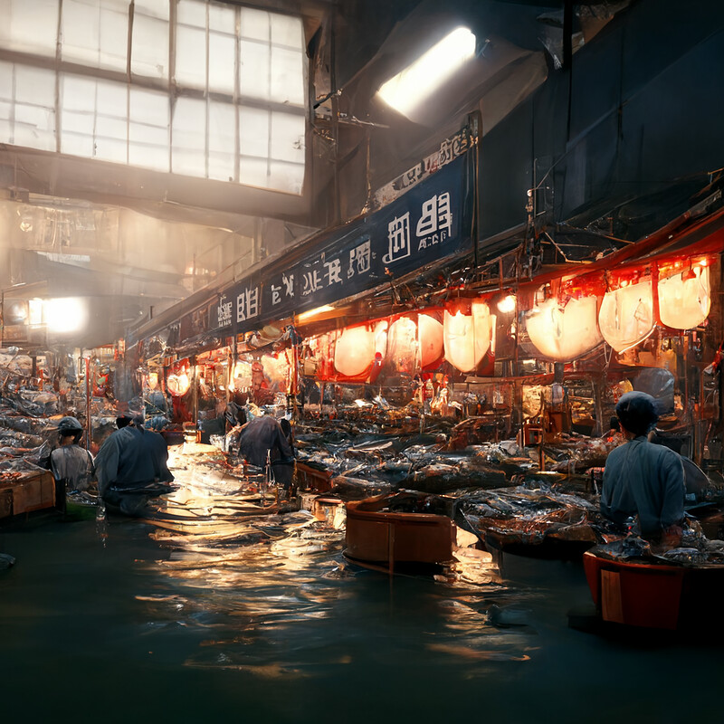 Tsukiji Fishmarket Interior