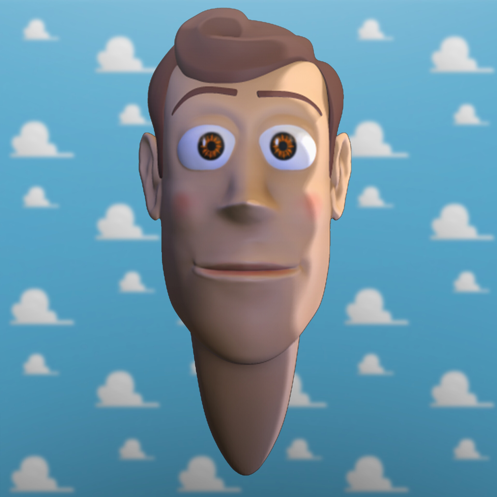 ArtStation Sheriff Woody's head/TOY STORY FUN ART