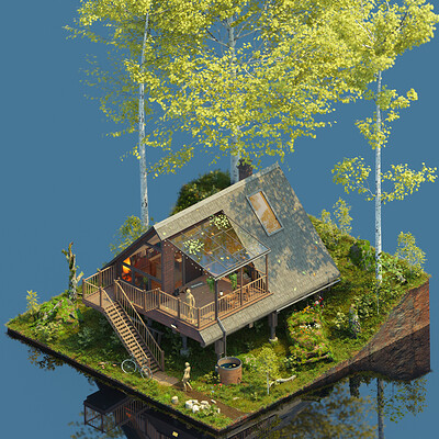 Summerhouse - Iso 3D Art