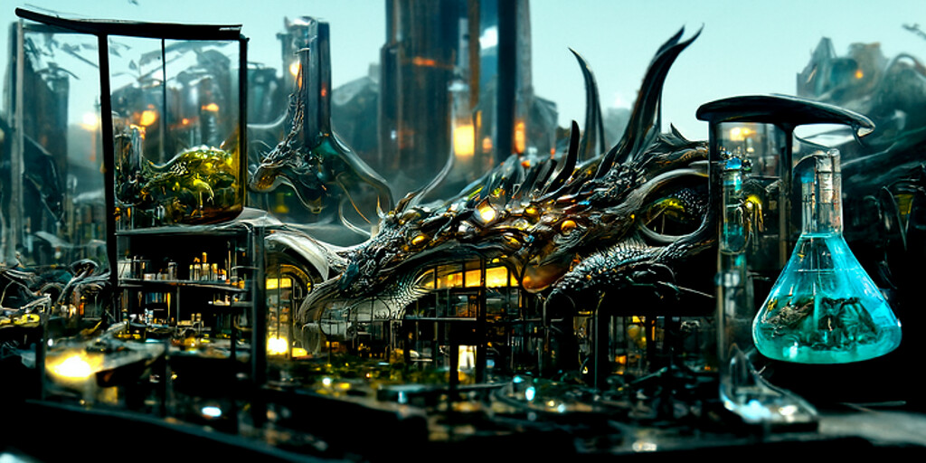 ArtStation Dragon Research Laboratory AI Art