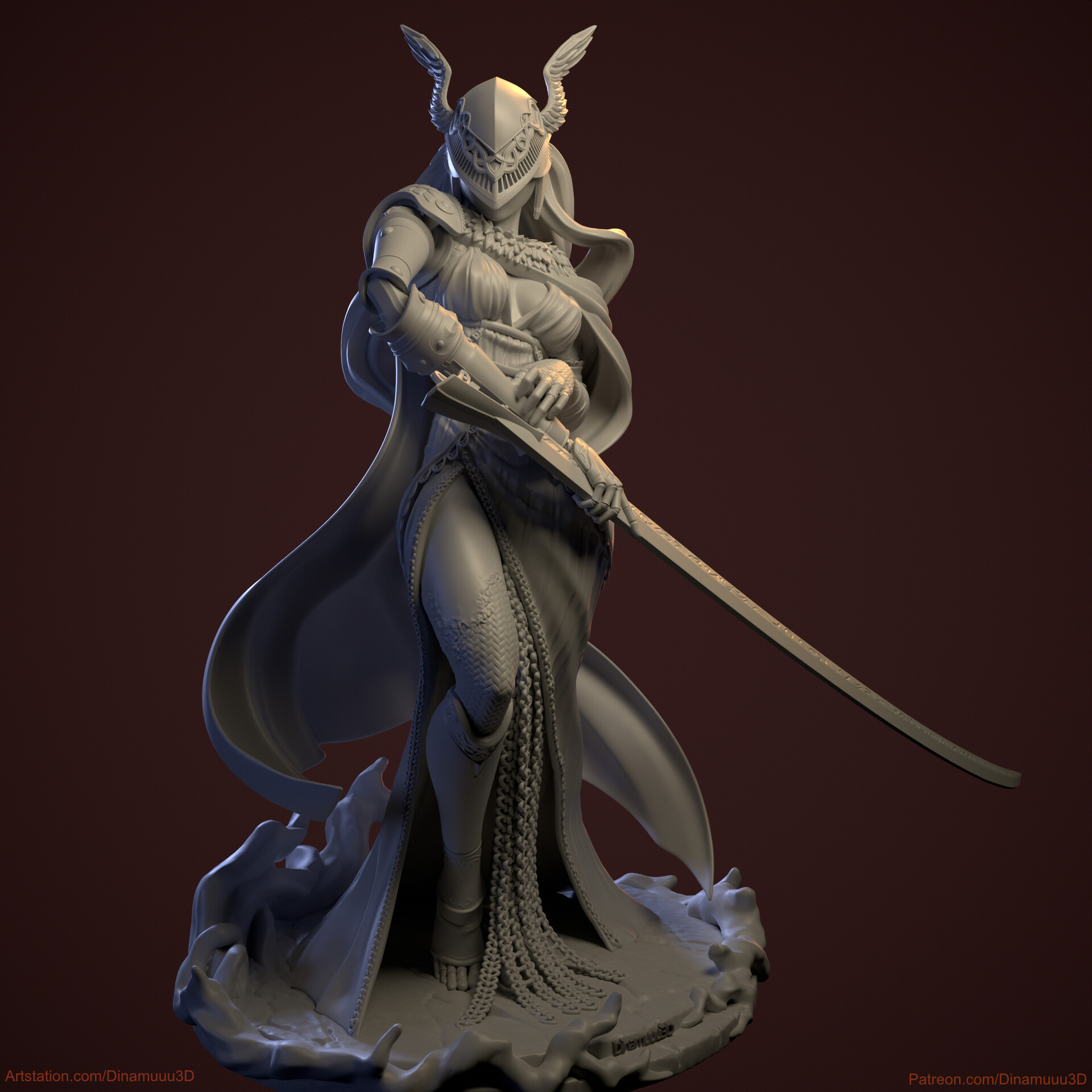 Dinamuuu 3D - Malenia 3D Print Model STL