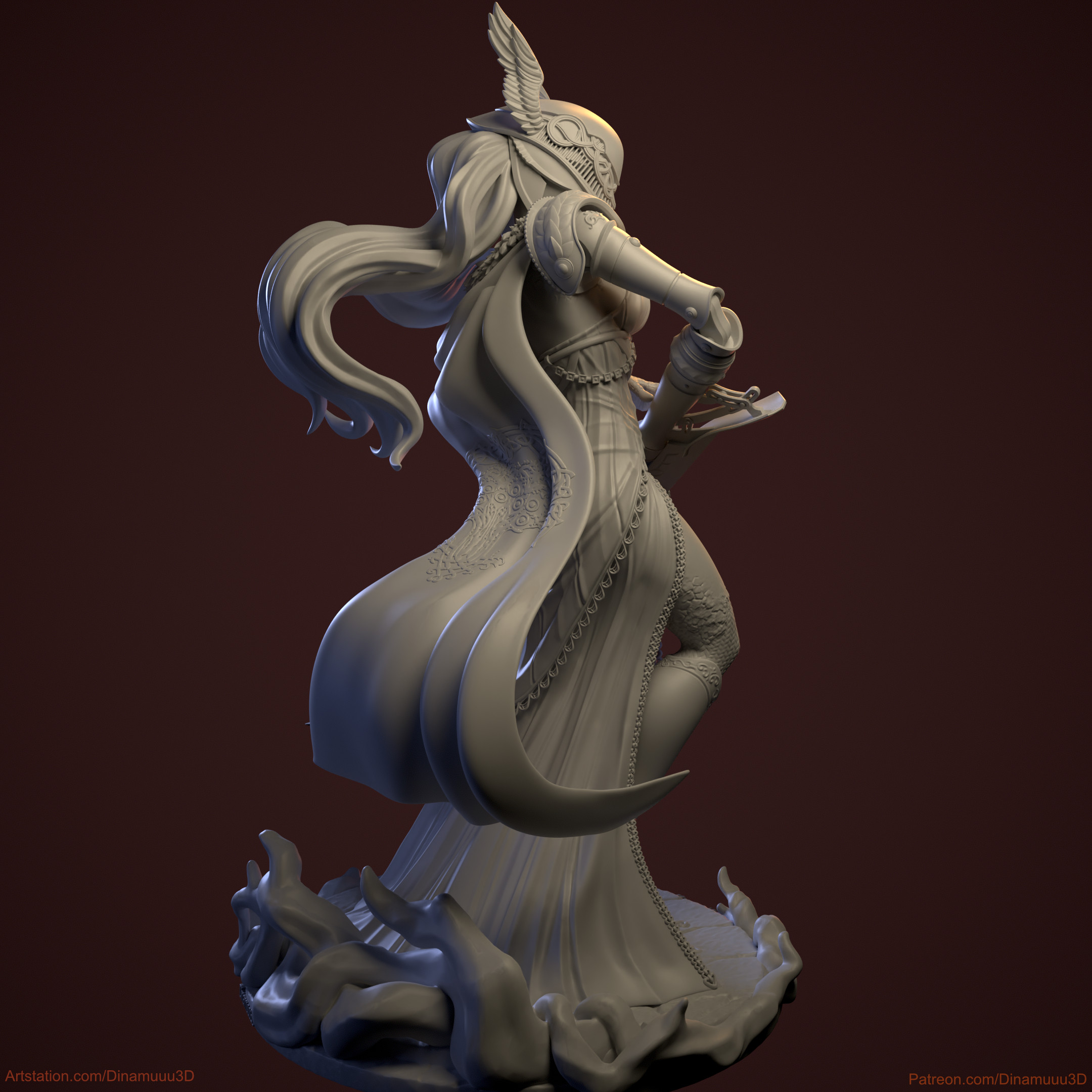 Dinamuuu 3D - Malenia 3D Print Model STL