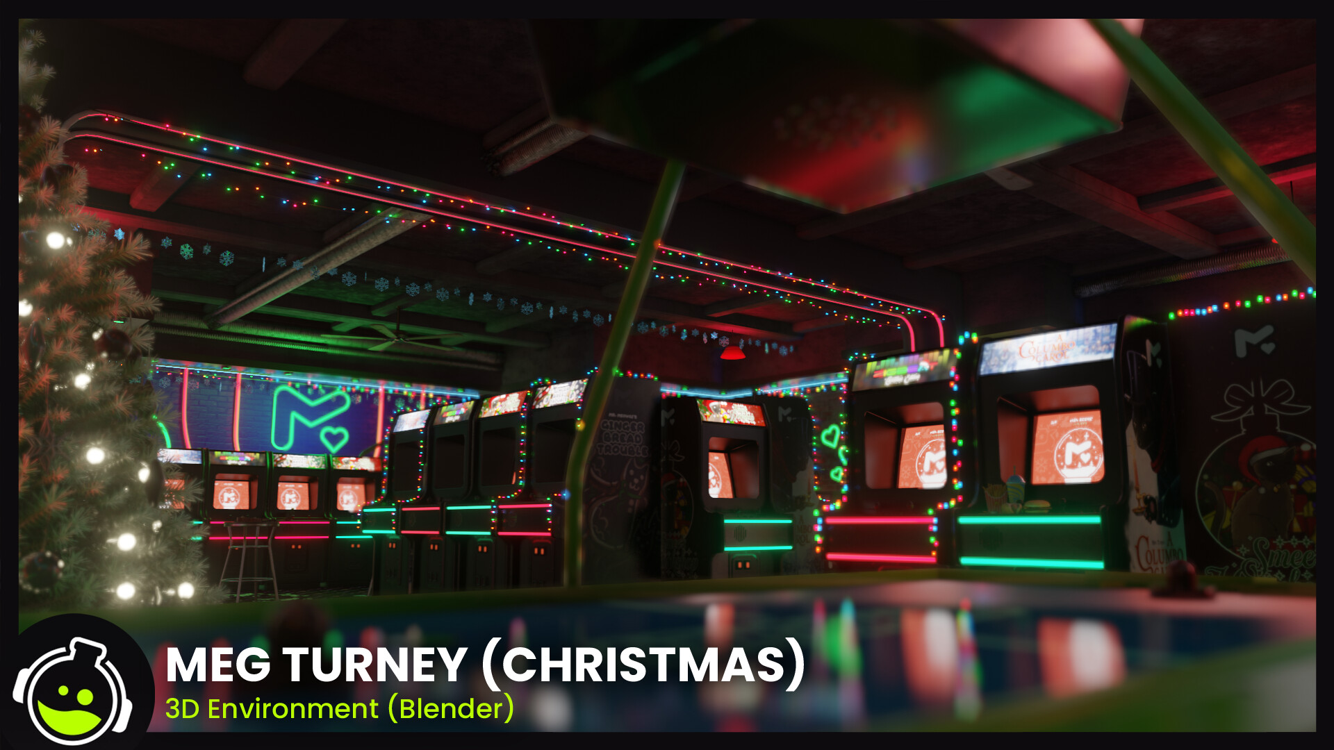 Danny van Eck - Meg Turney 3D Environment Christmas Update (Blender)
