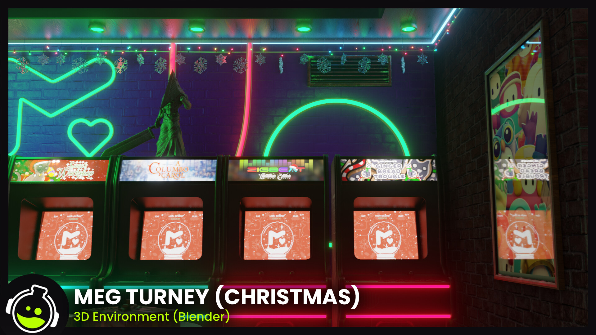 Danny van Eck - Meg Turney 3D Environment Christmas Update (Blender)
