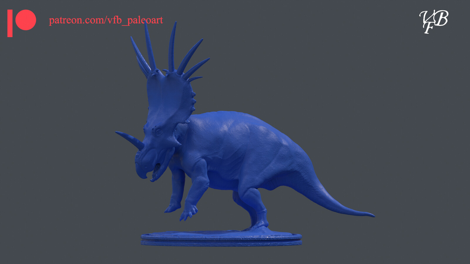 "Blue", the defensive Styracosaurus.