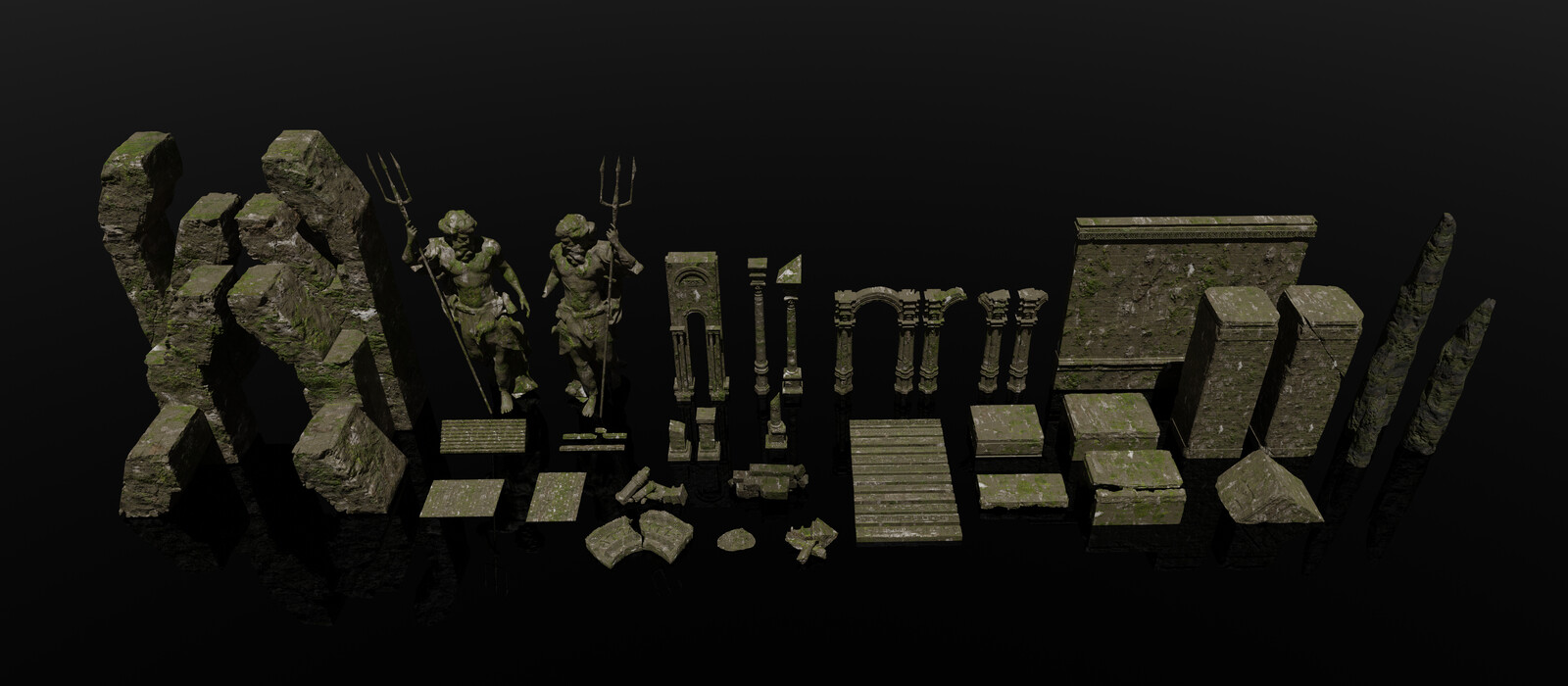 Assets made in 3d coat and blender
