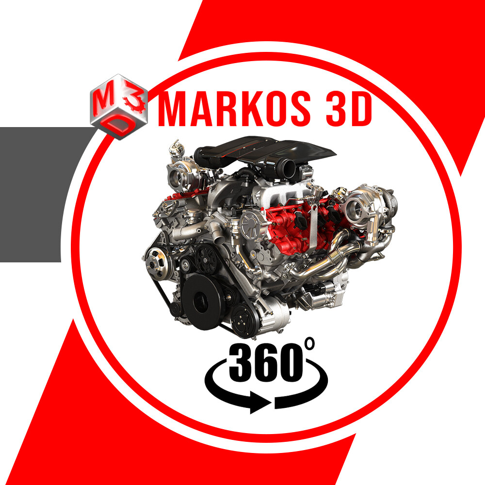 488 Pista Engine - V8 Twin Turbo Engine