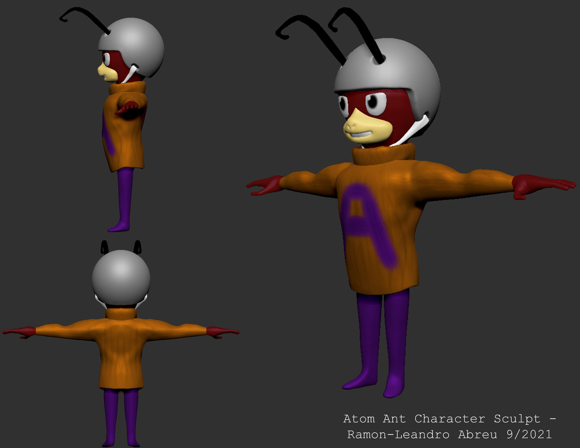 ArtStation - Fan character Model - Atom Ant
