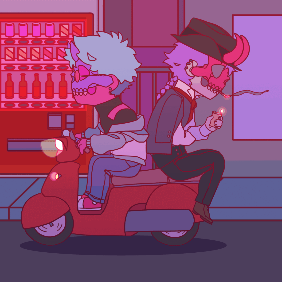 Finalized GIF 
My Original Characters Aiden and Giovanni