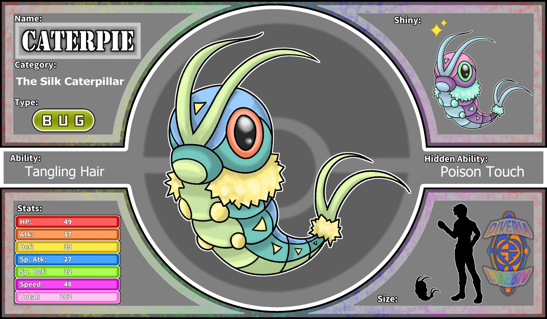 ArtStation - Regional Variant Caterpie Line