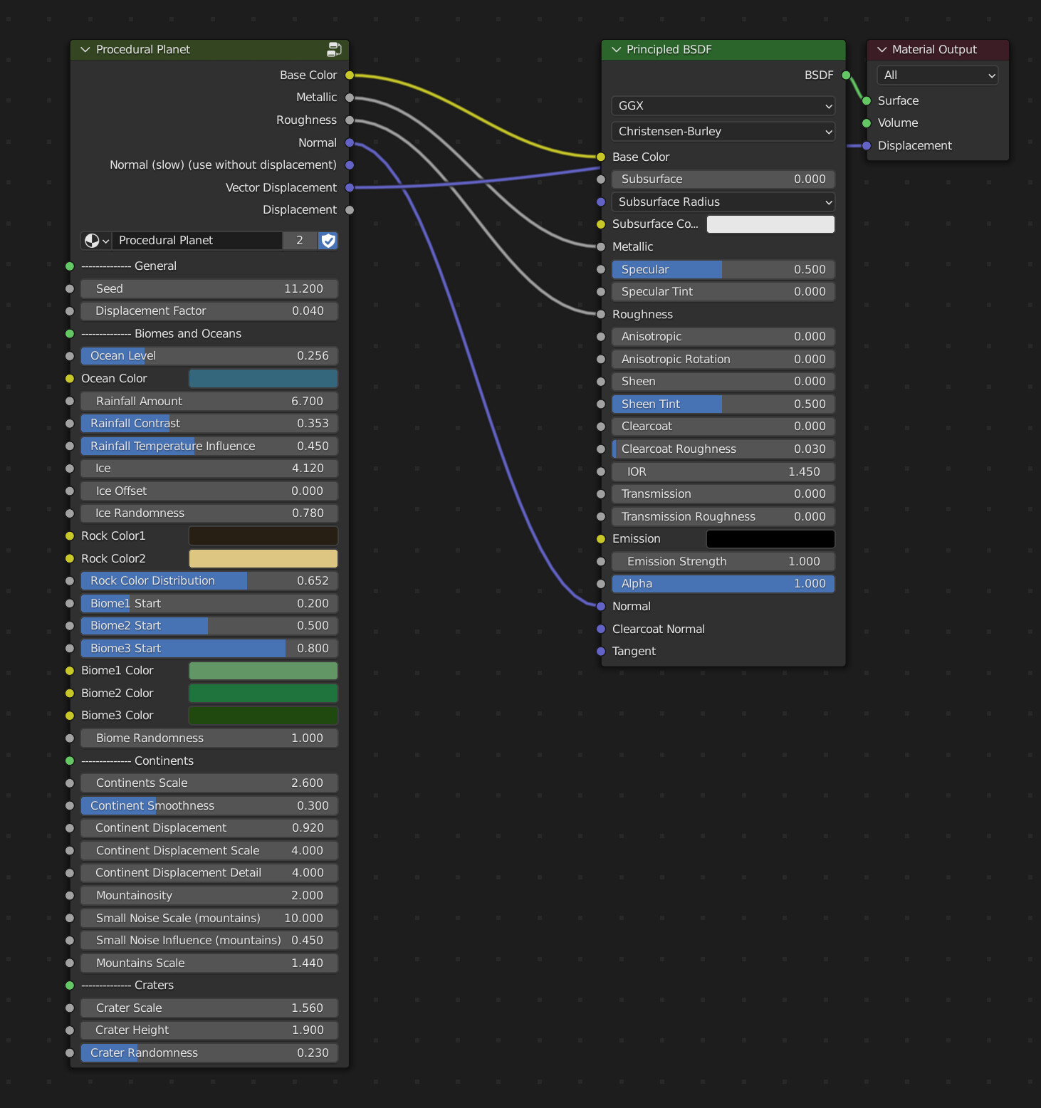 Lots of exposed settings