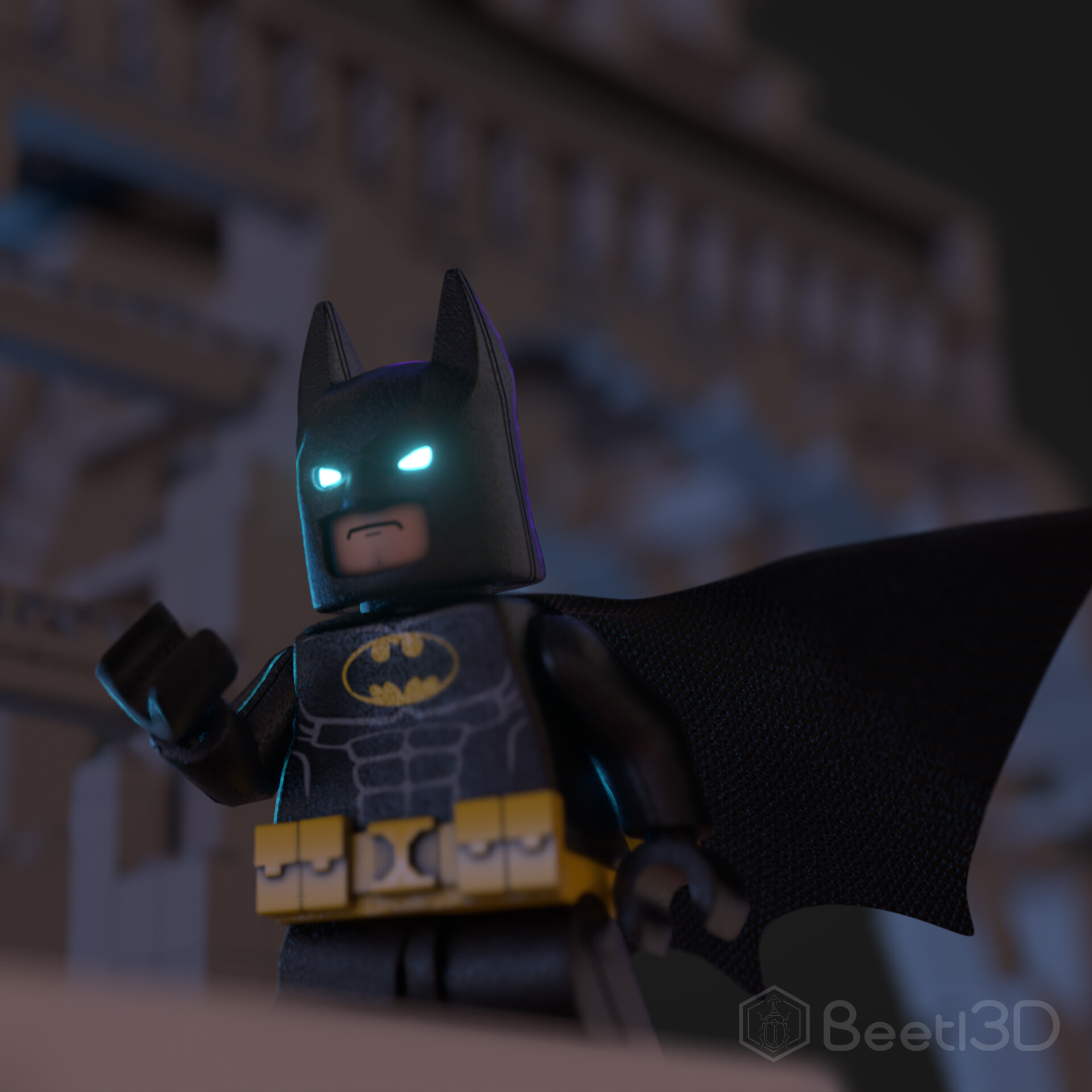 ArtStation - The Batman (2022) LEGO figure decal for MECABRICKS/BLENDER