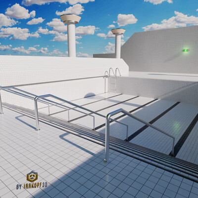 ArtStation - Ａｂａｎｄｏｎｅｄ Ｐｏｏｌ High Security Poolrooms / Backrooms / Liminal  Spaces / Dreamcore