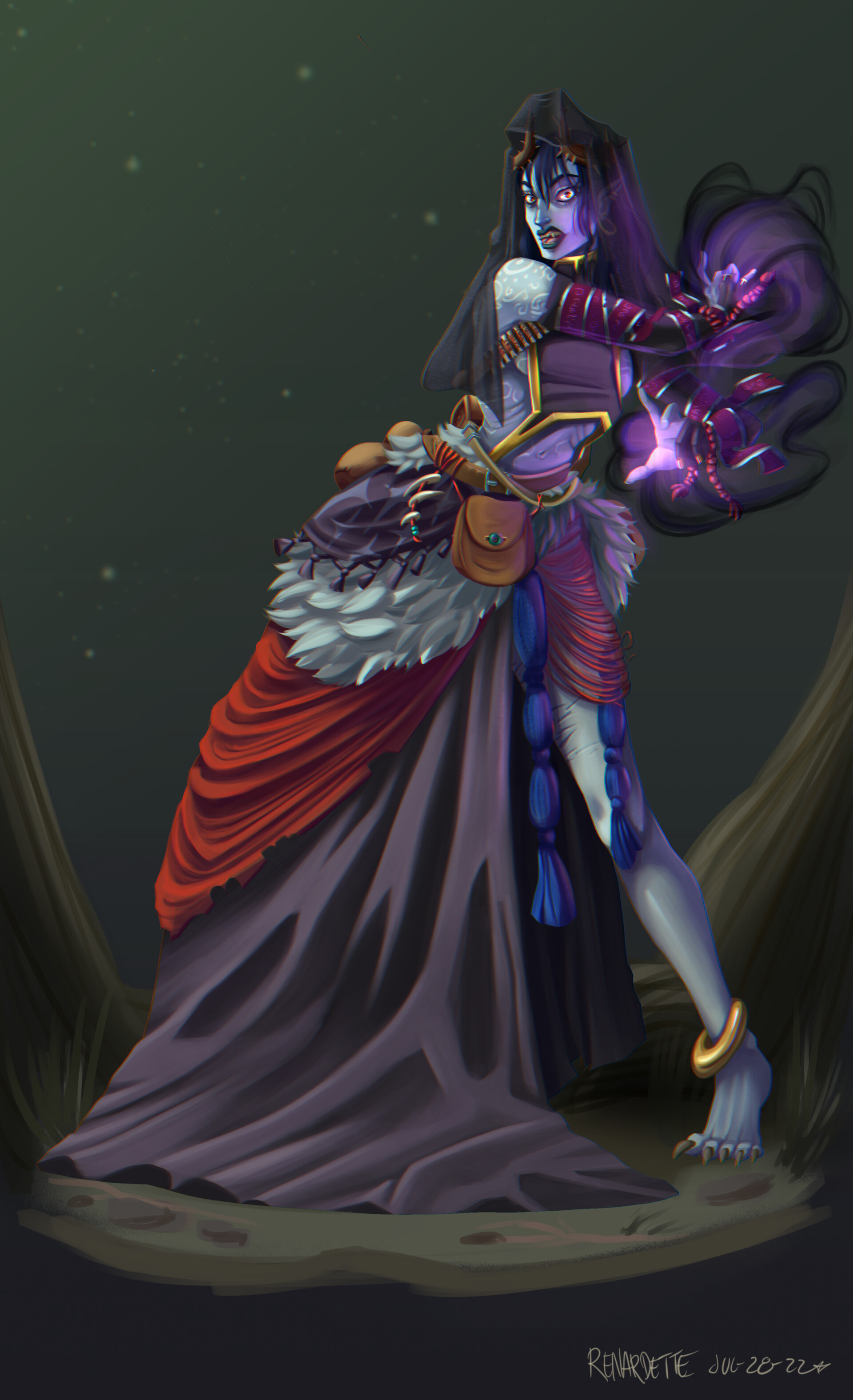 ArtStation - Hexblood Sorceress