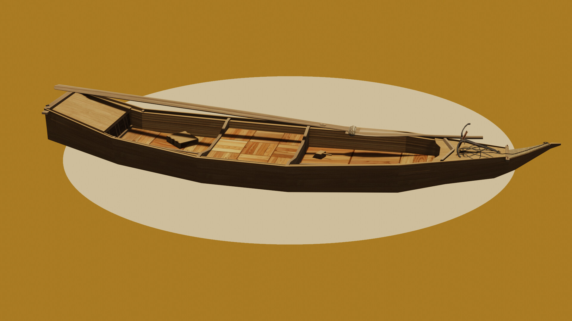 Artstation traditional japanese fishing boat