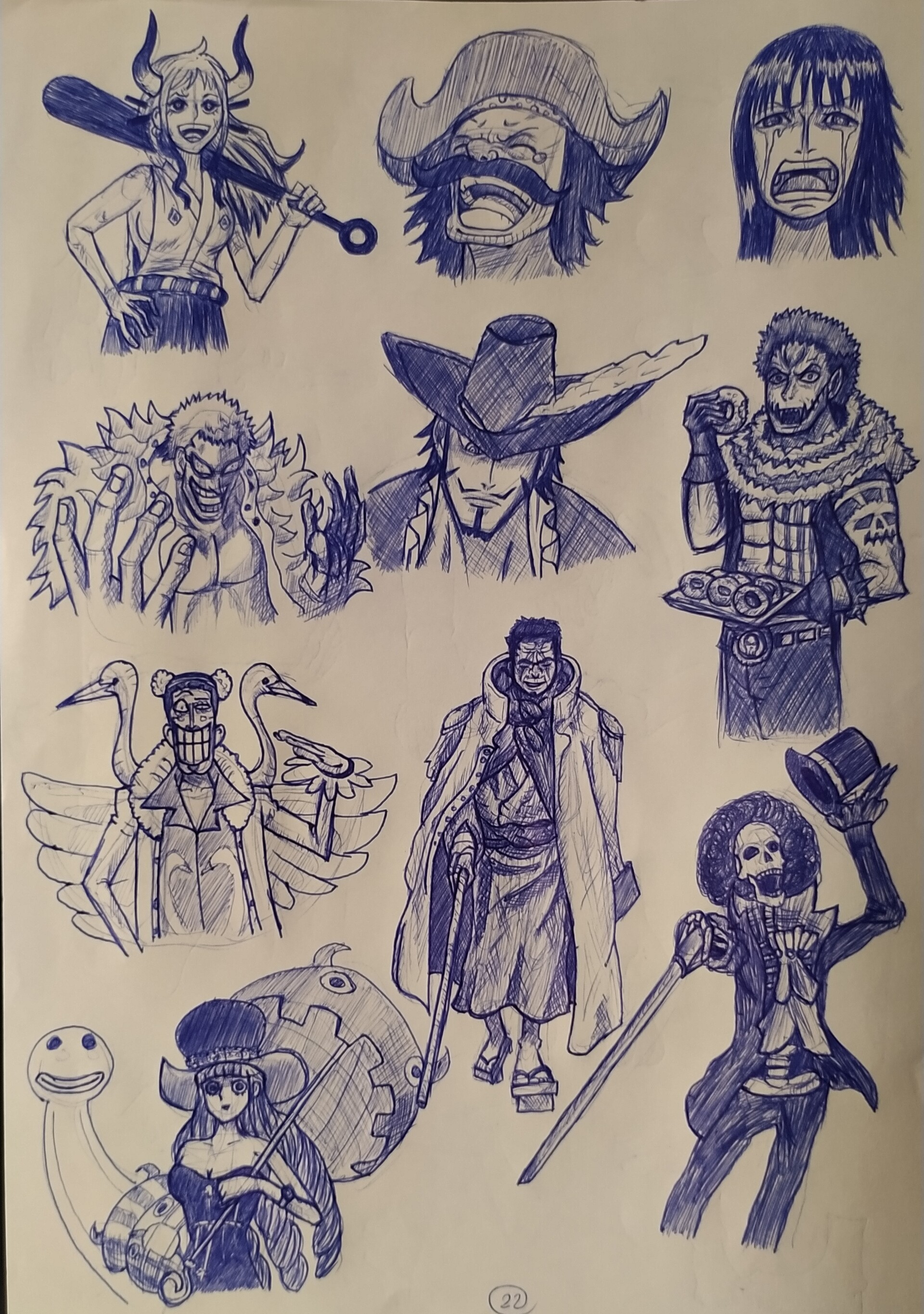 ArtStation One Piece Sketching