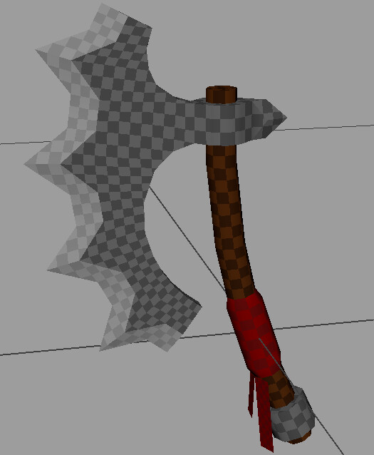 ArtStation Valheim ArtStyle Axe 3D Model