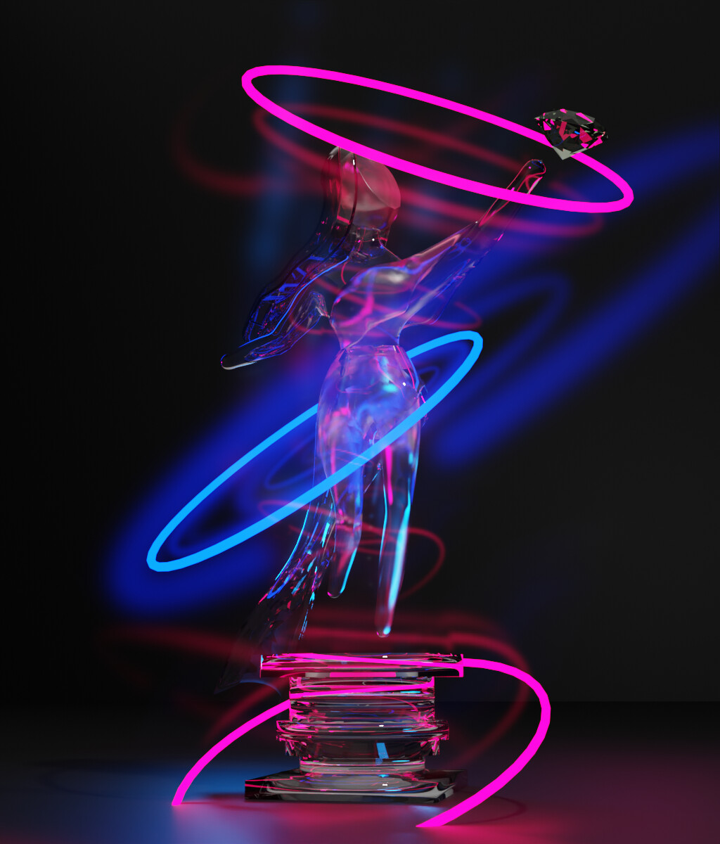 ArtStation Glass Statue