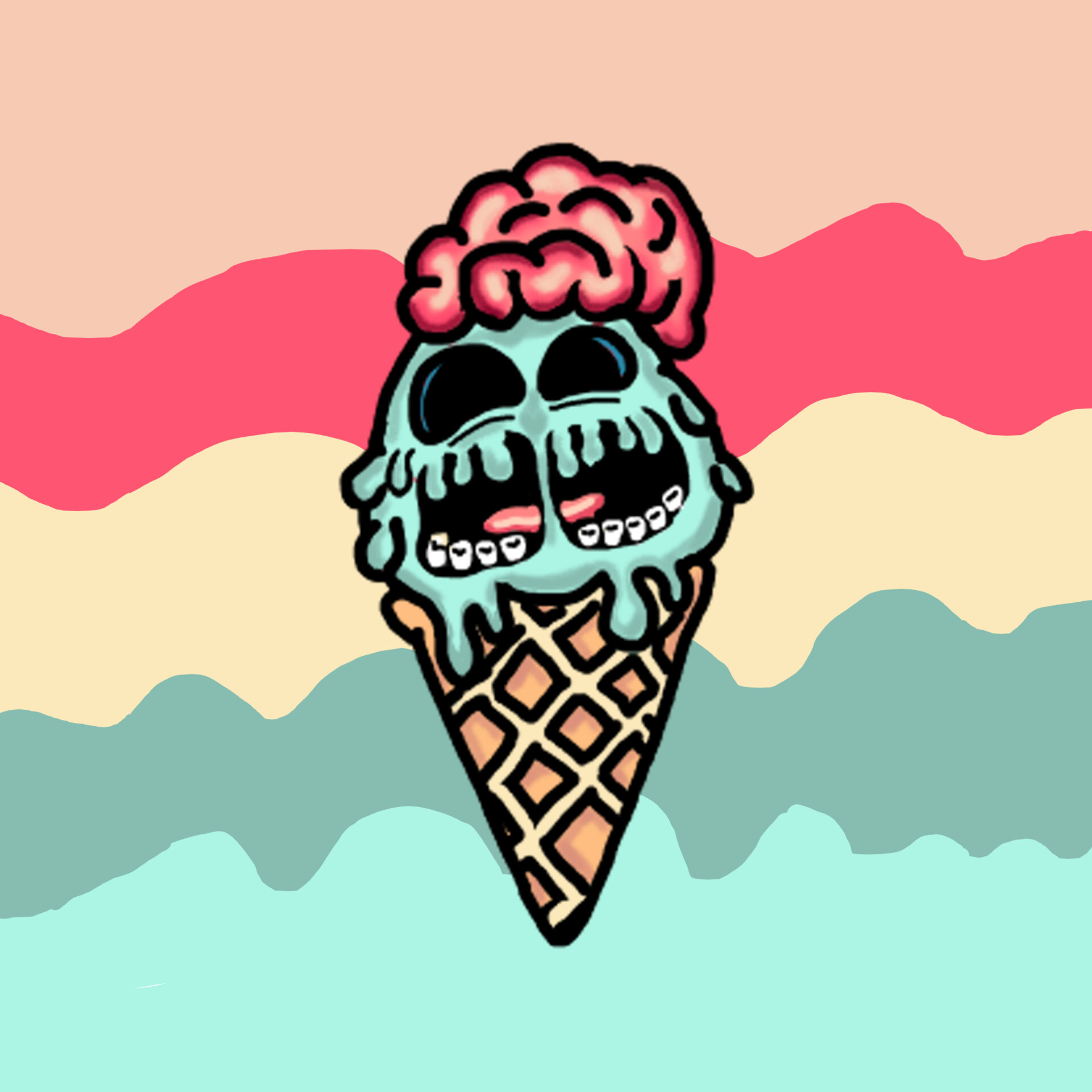 ArtStation - Zombie Ice cream Cone
