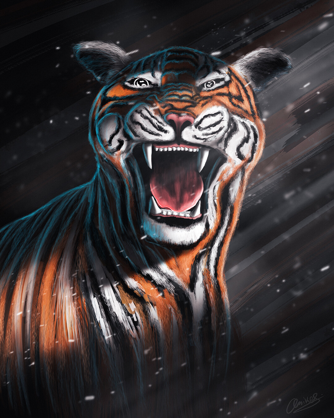 ArtStation - Portrait Of The Tiger