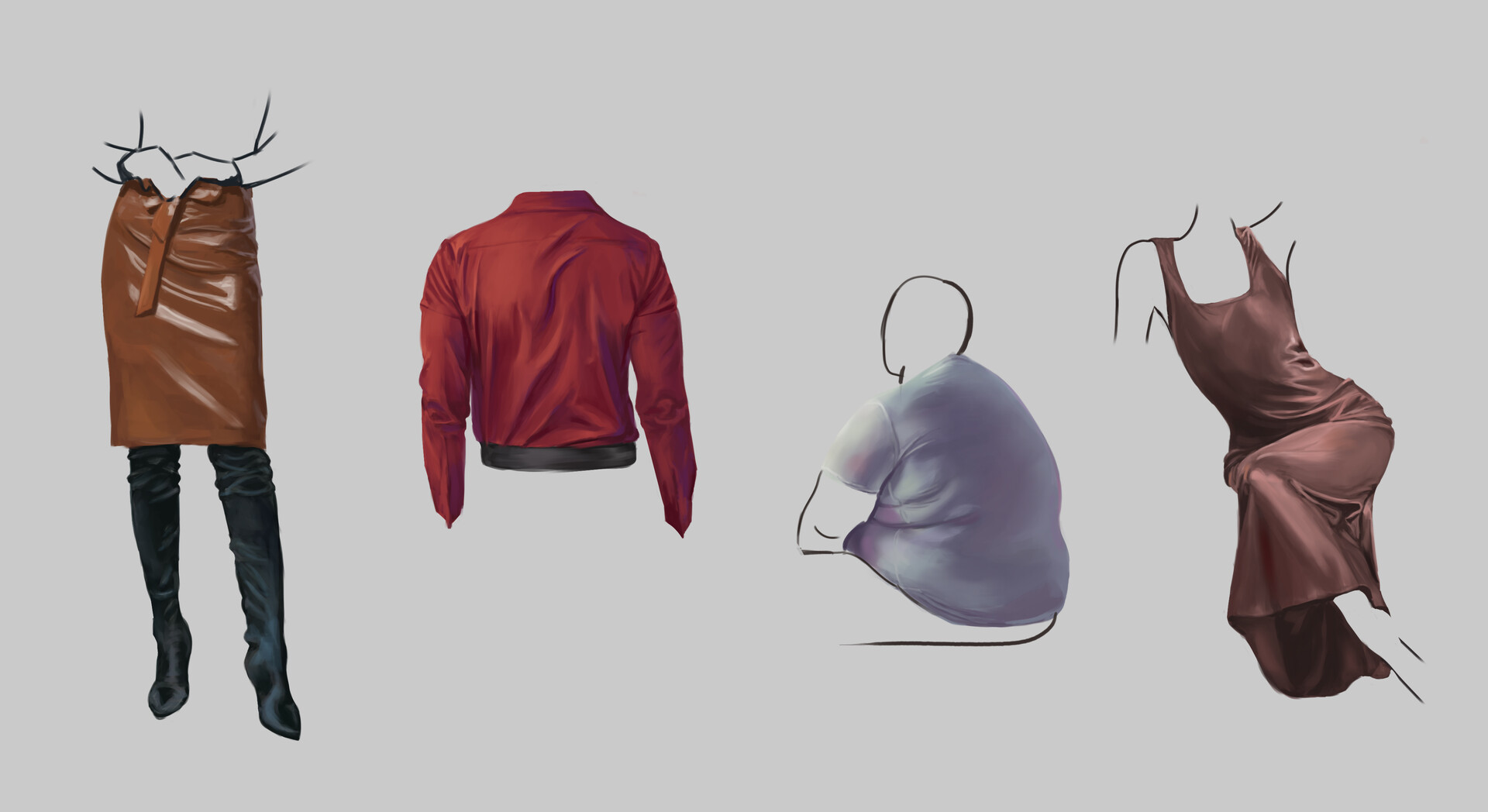 ArtStation Clothes study