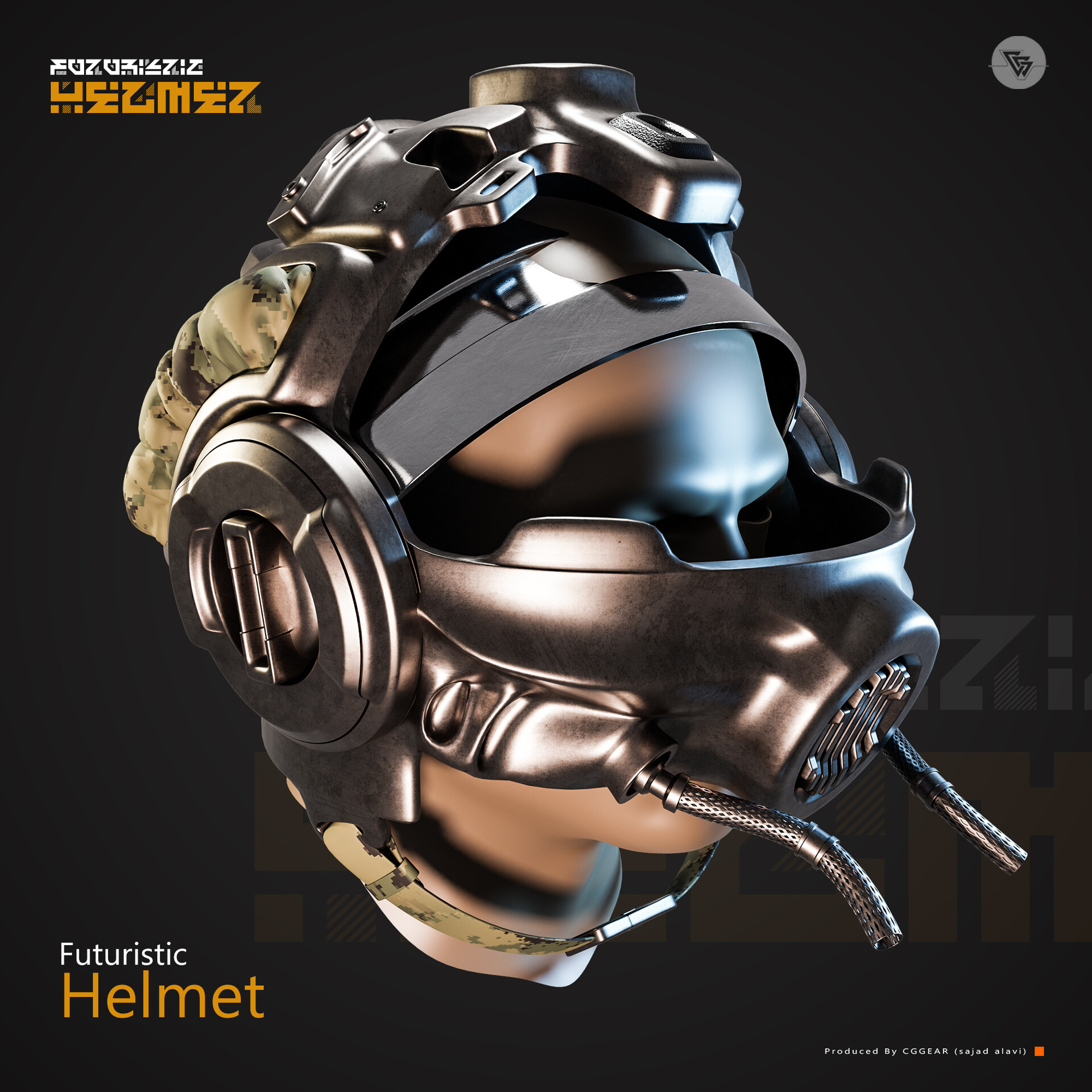 ArtStation - futuristic helmet